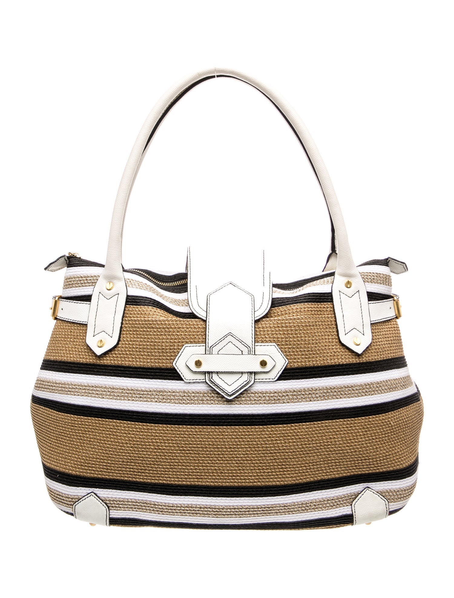 Straw Top Handle Bag