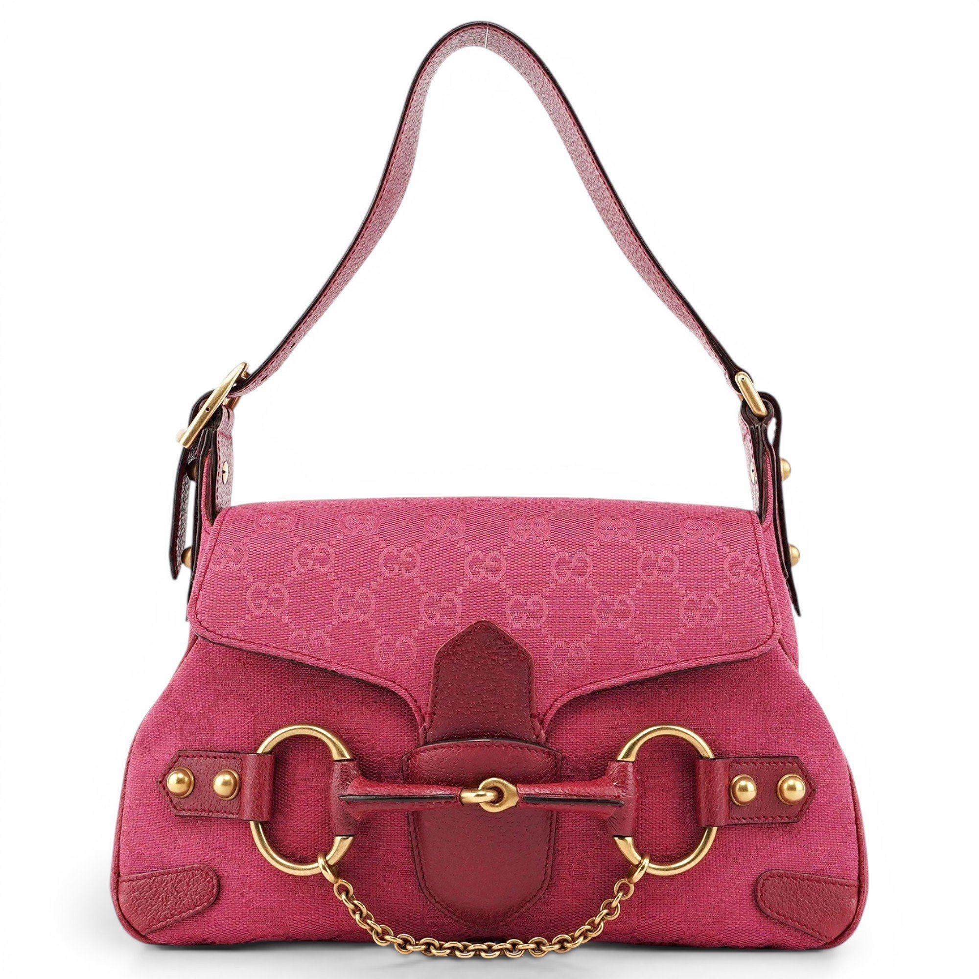 Horsebit Chain cloth handbag