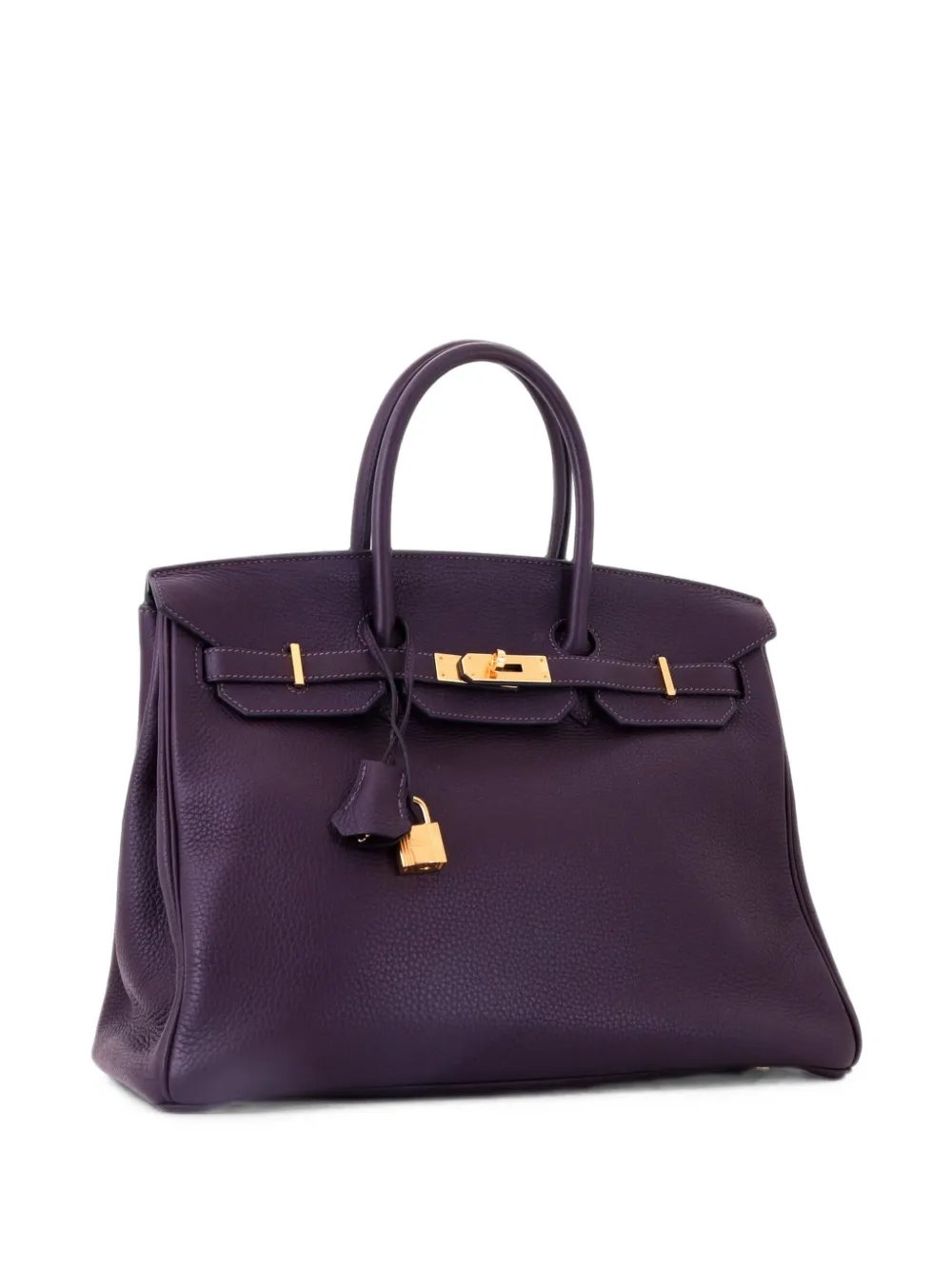 Birkin Handbag Purple Togo with Gold Hardware 35 tote bag