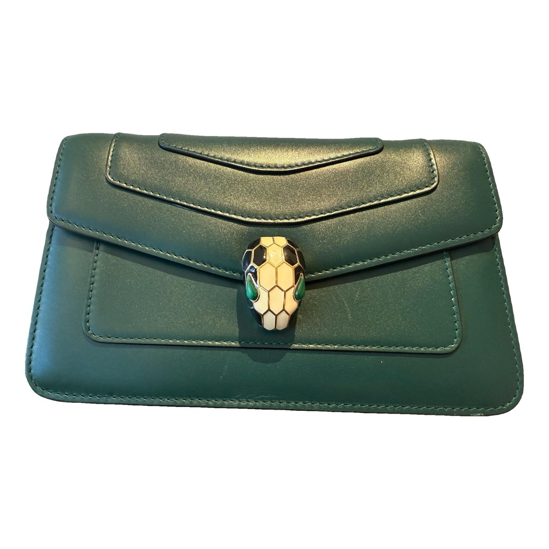Serpenti leather handbag