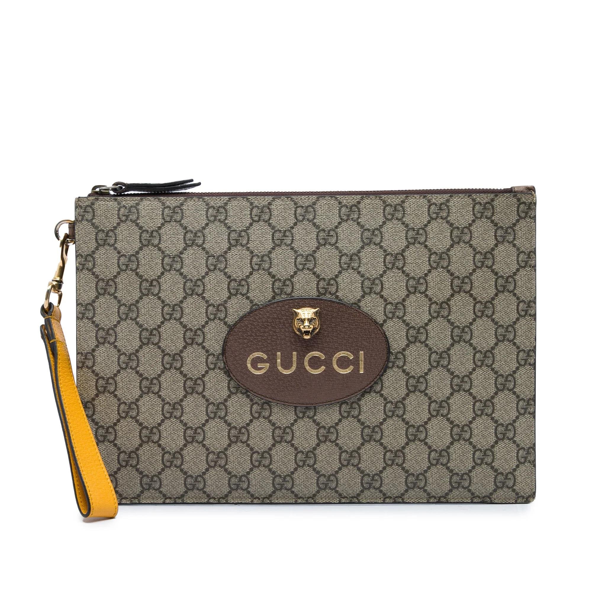 Neo Vintage leather clutch bag