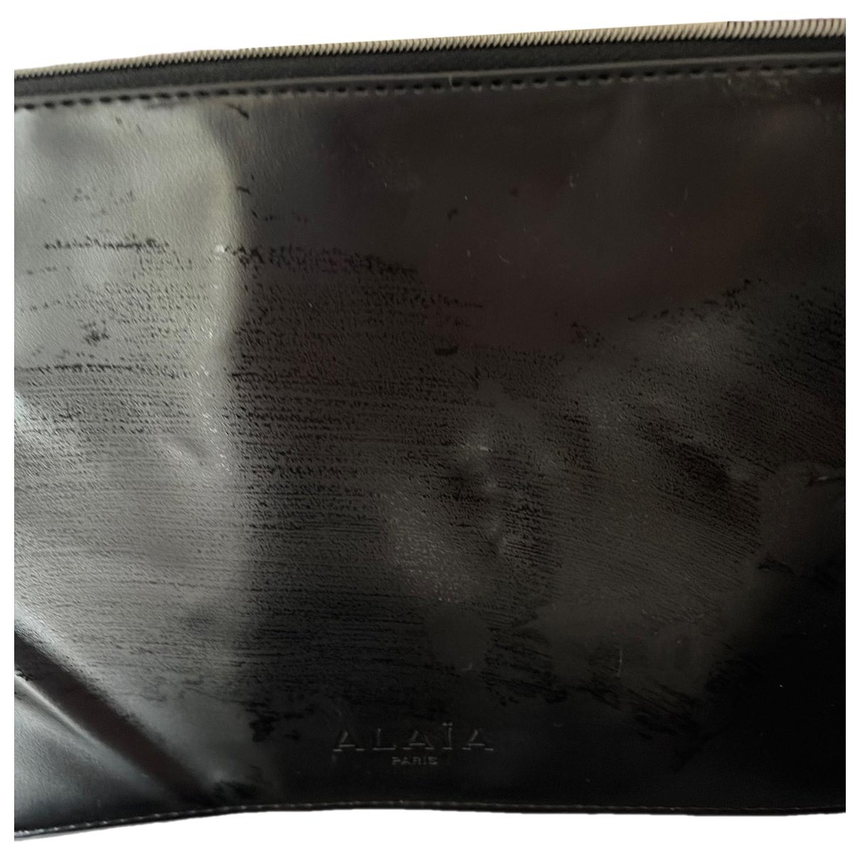 Vegan leather clutch bag