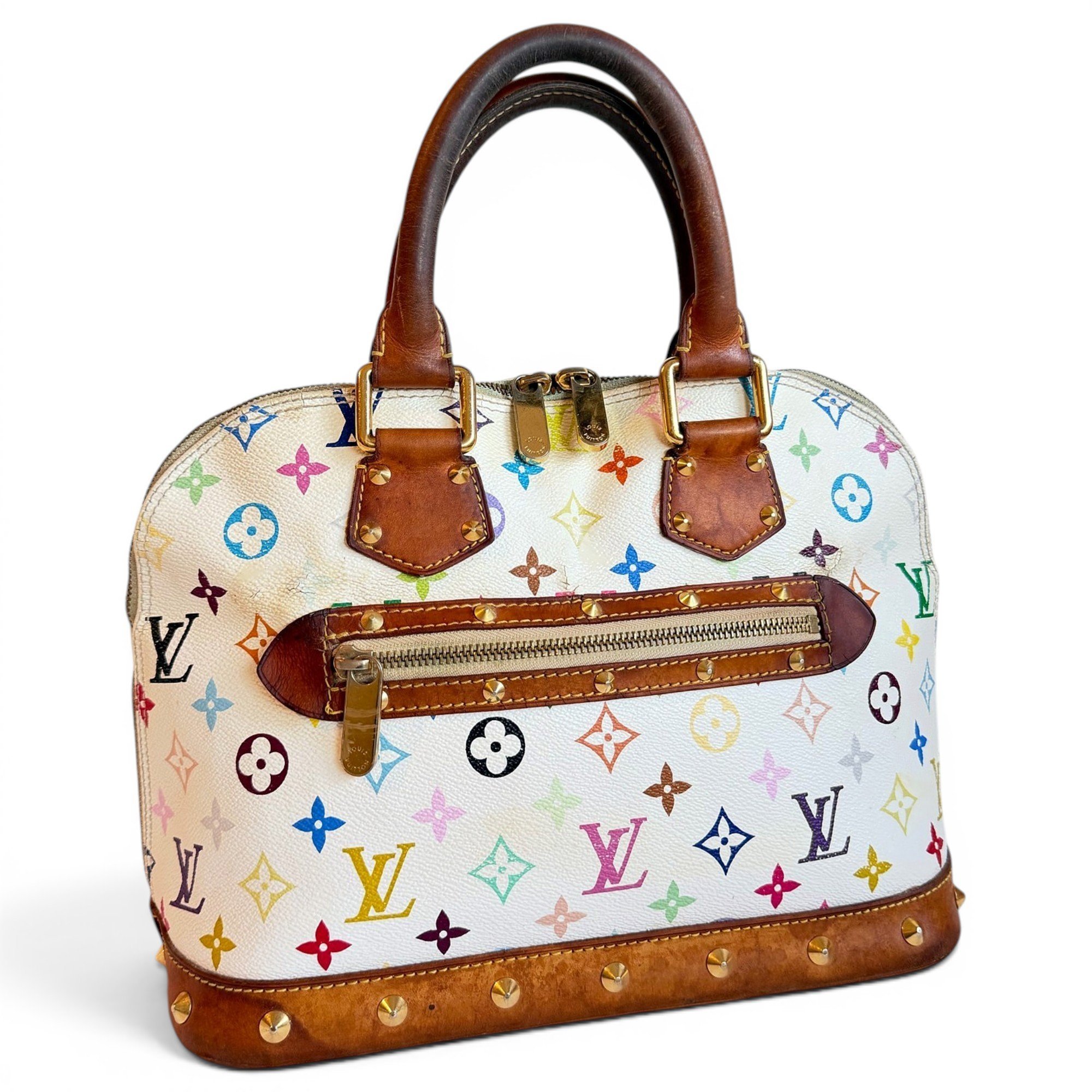 Alma leather handbag