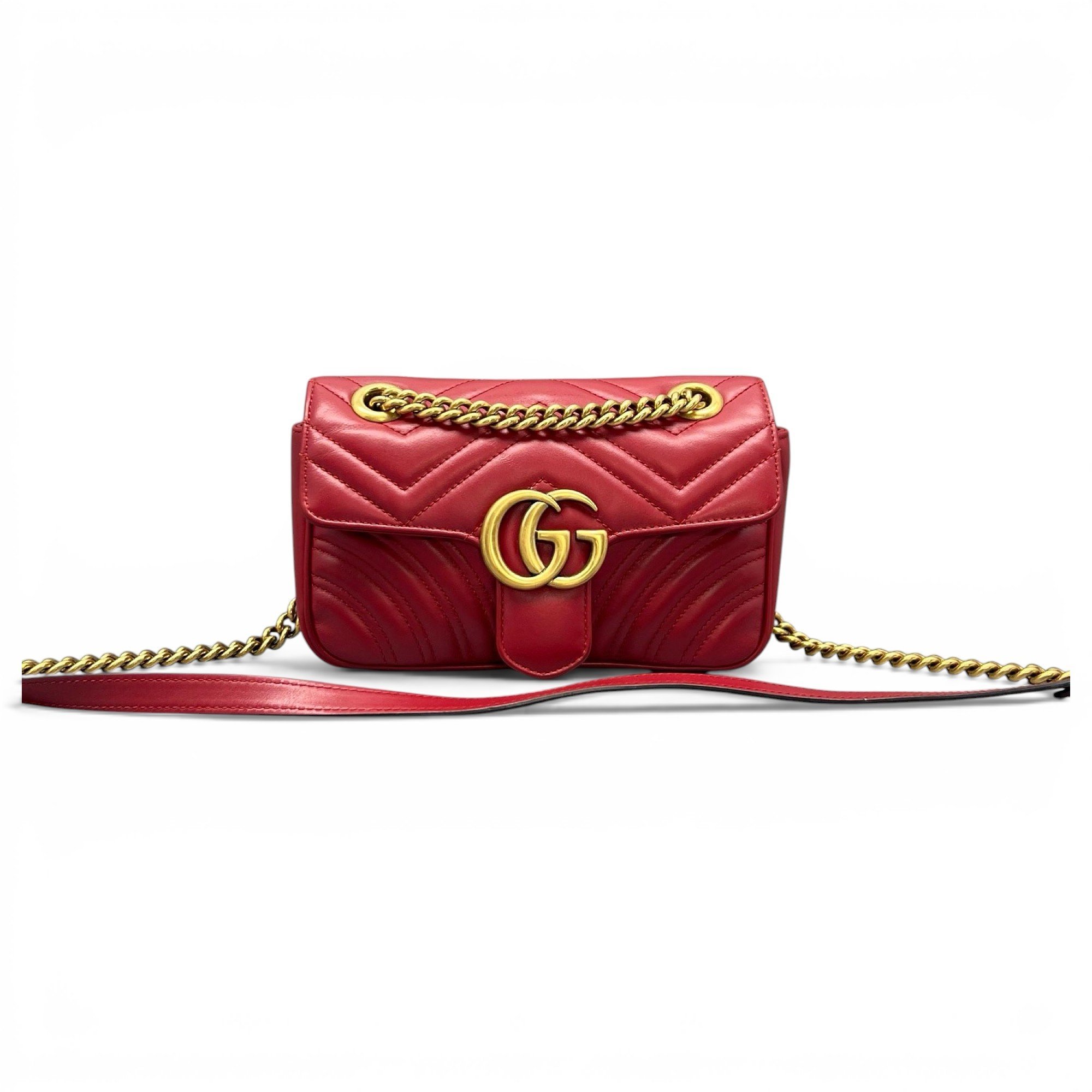 GG Marmont Flap leather handbag