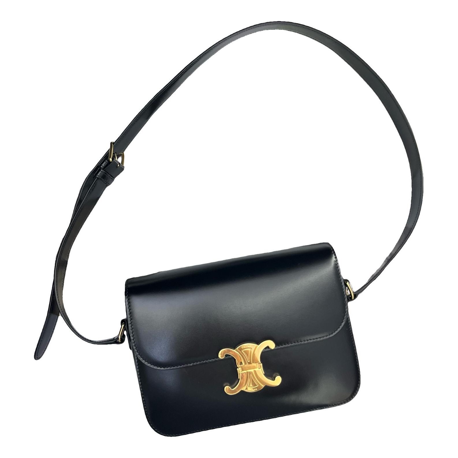 Triomphe leather handbag