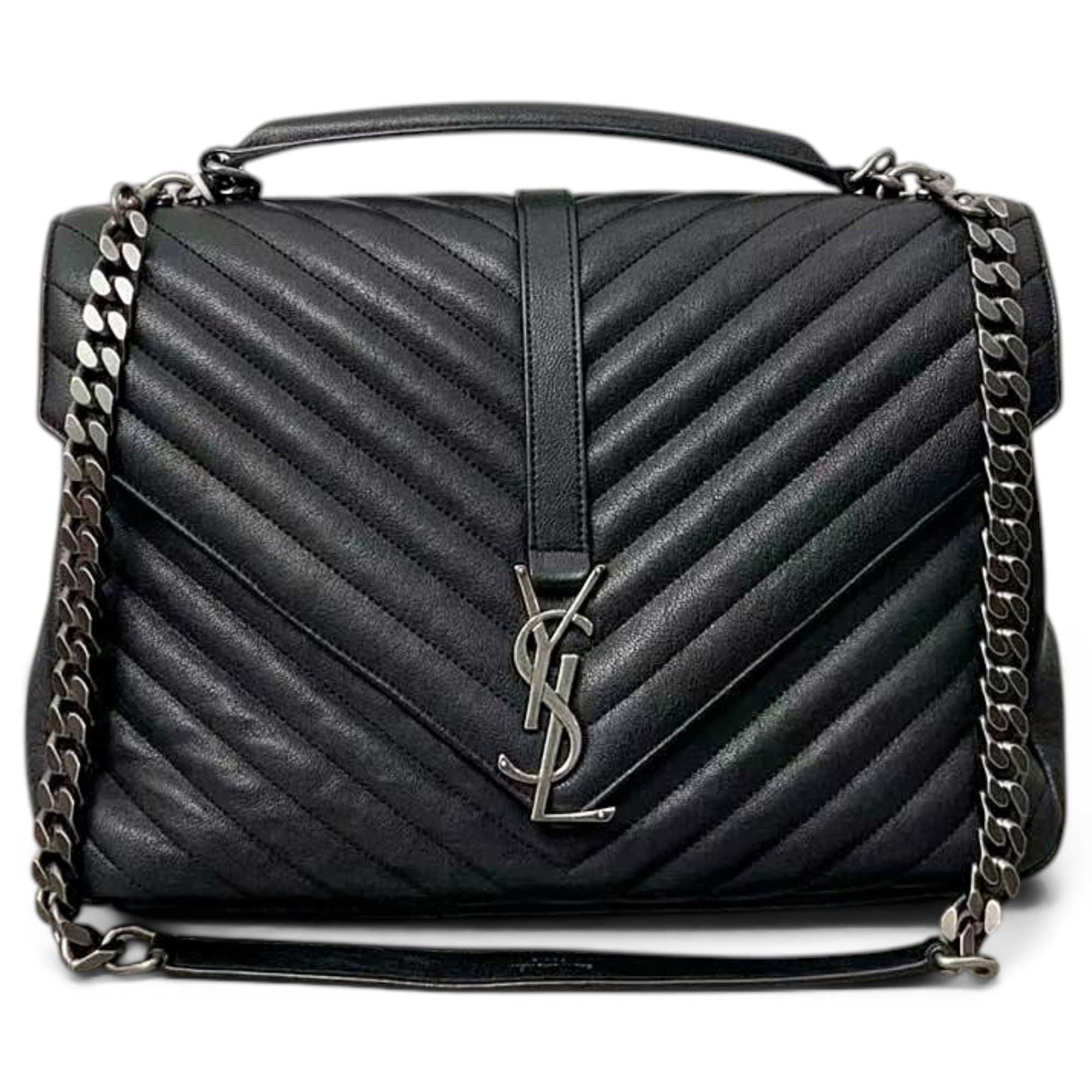 Collége monogramme leather handbag