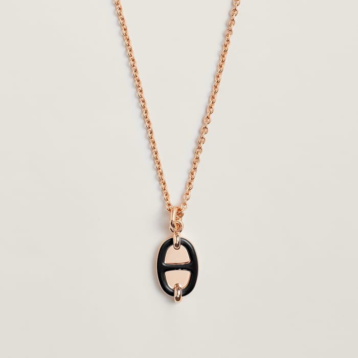 Noir Mini Maillon Pendant, Small Model