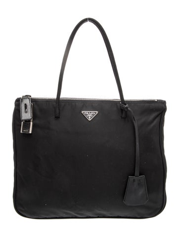 Tessuto Nylon Top Handle Bag