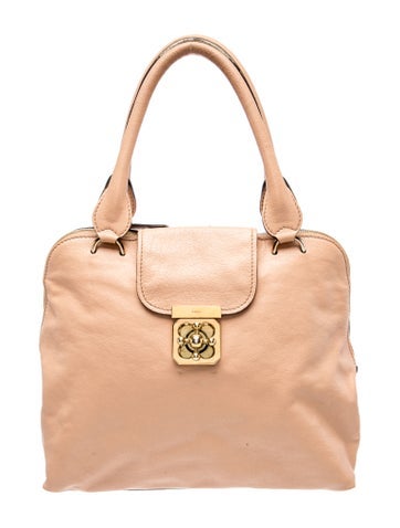 Leather Top Handle Bag