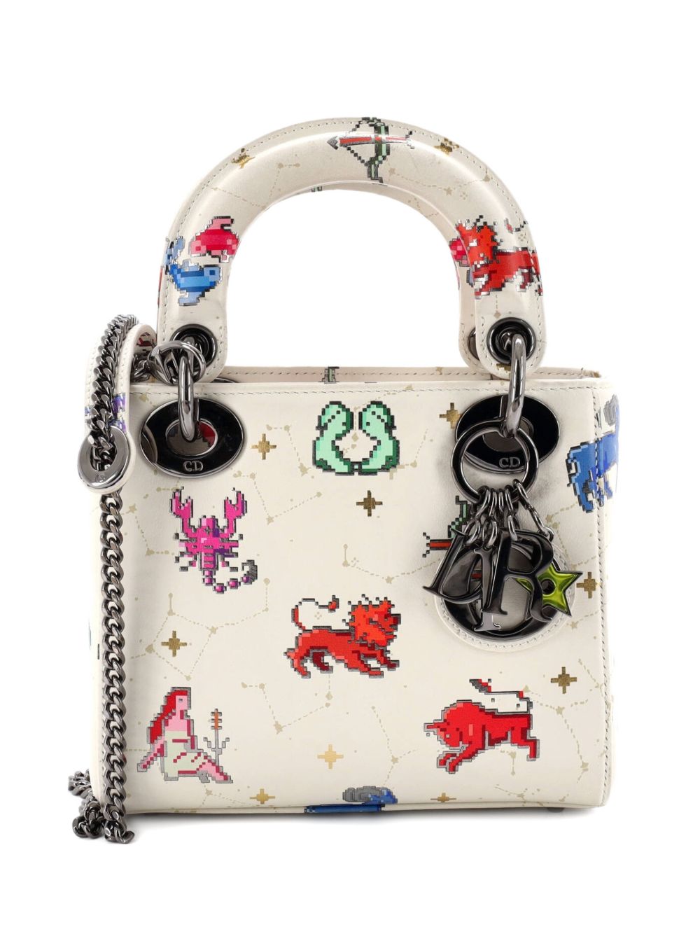 Dior Lady Dior Bag Pixel Zodiac Printed Calfskin Mini shoulder bag