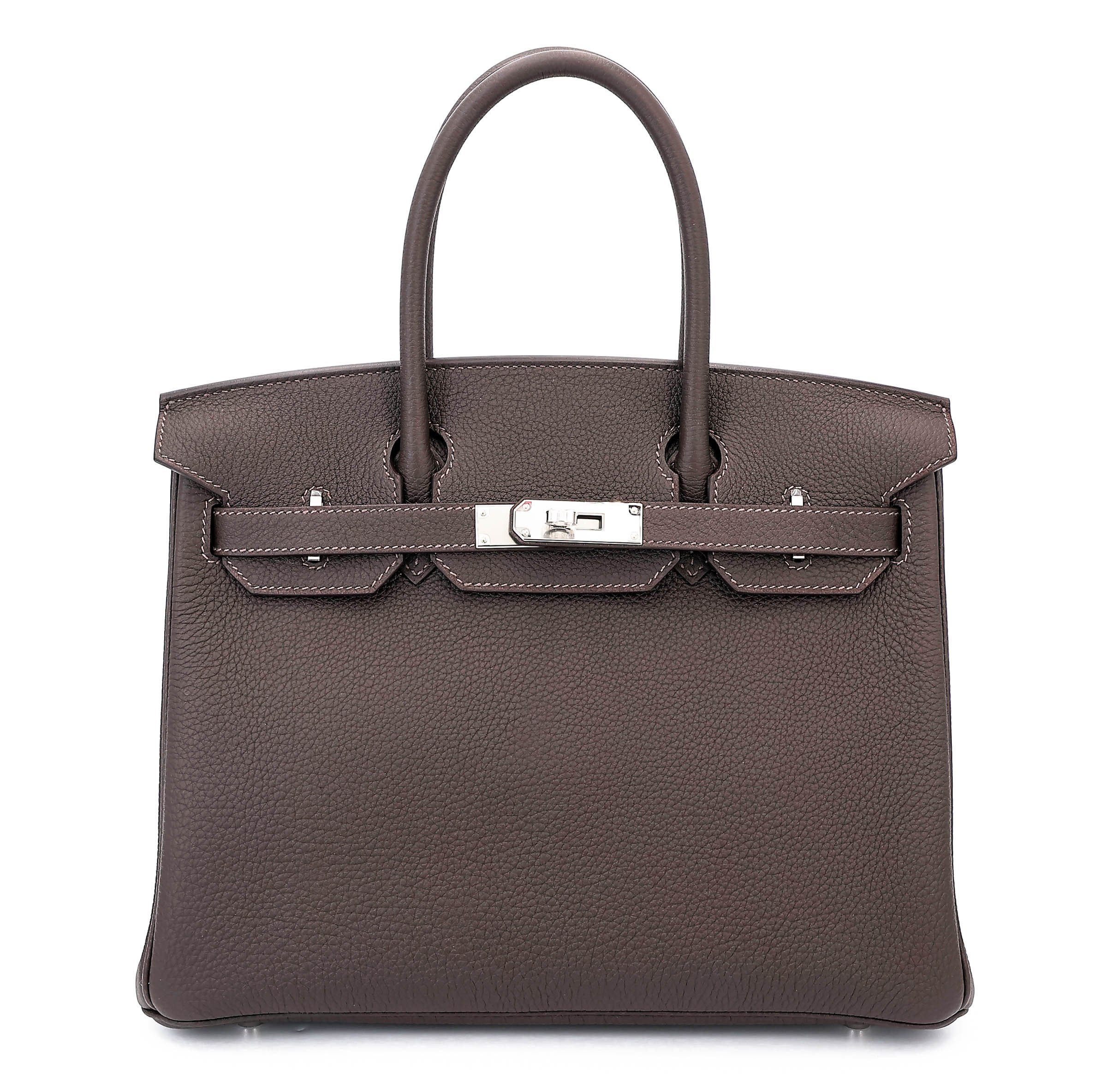 Brand New ( Rank N ) HERMÈS Birkin 30 Bai Brun（T3） Togo Palladium hardware G (2026)