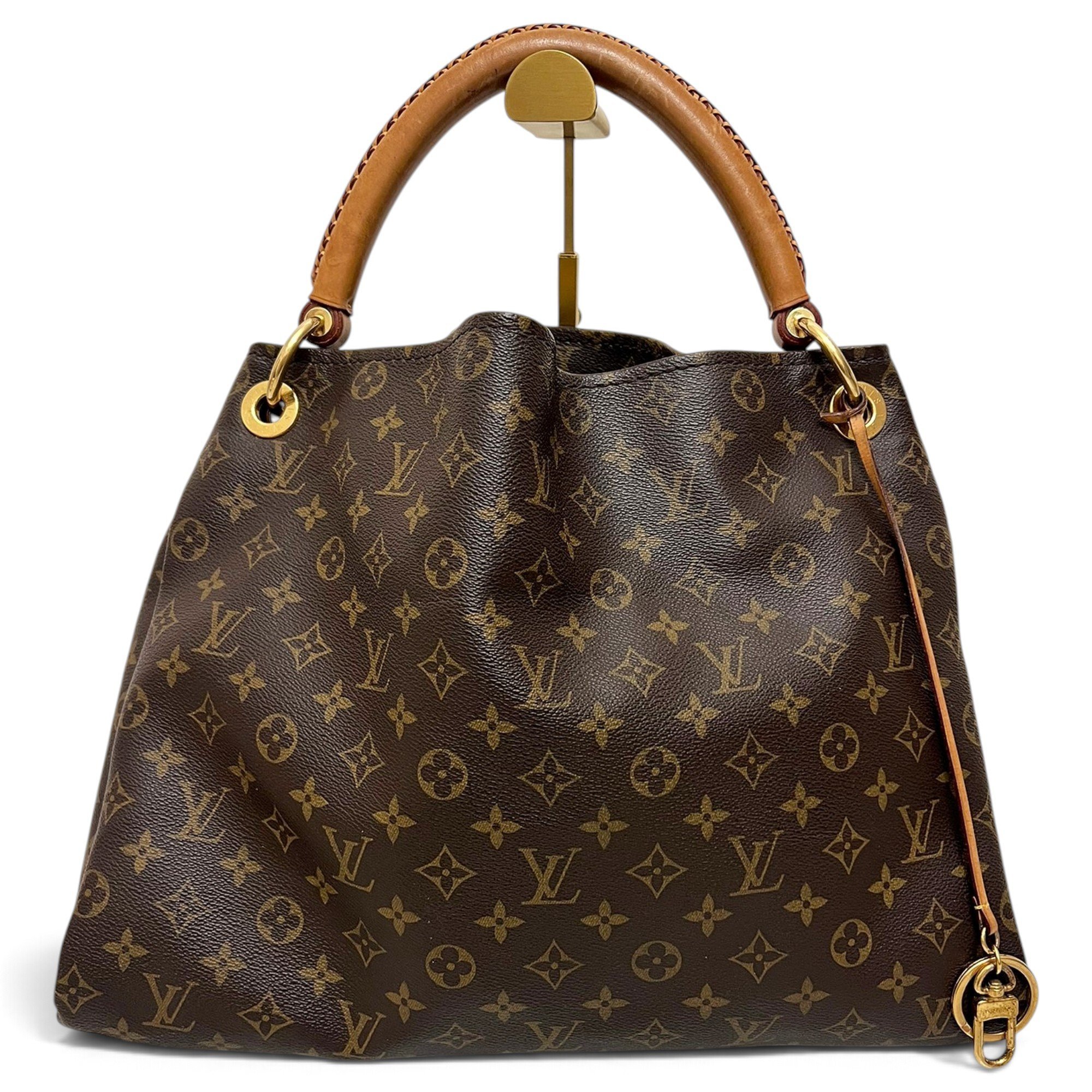 Artsy leather handbag