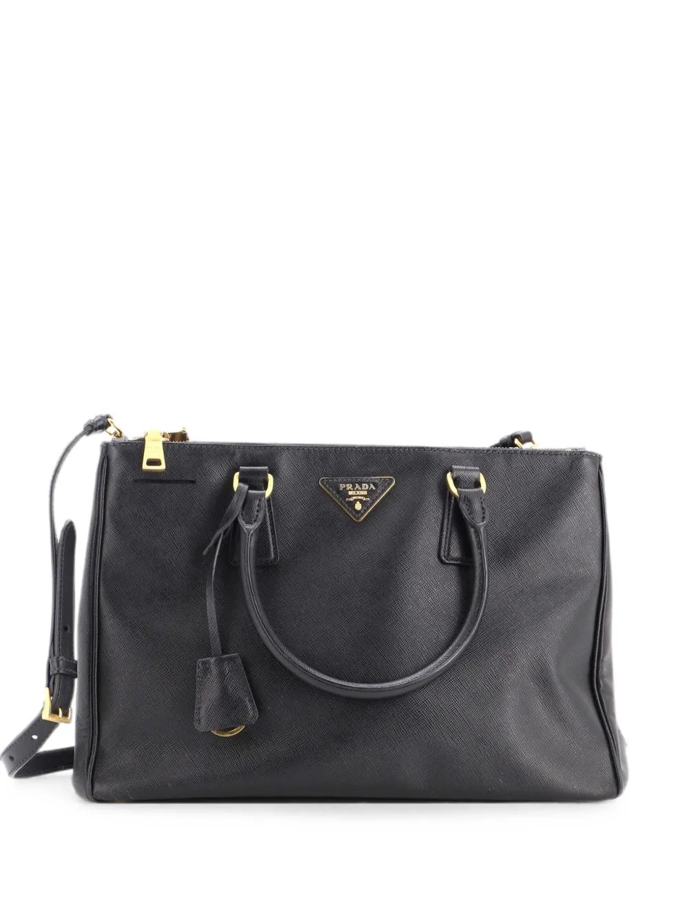 Double Zip Lux Saffiano Leather Medium tote bag