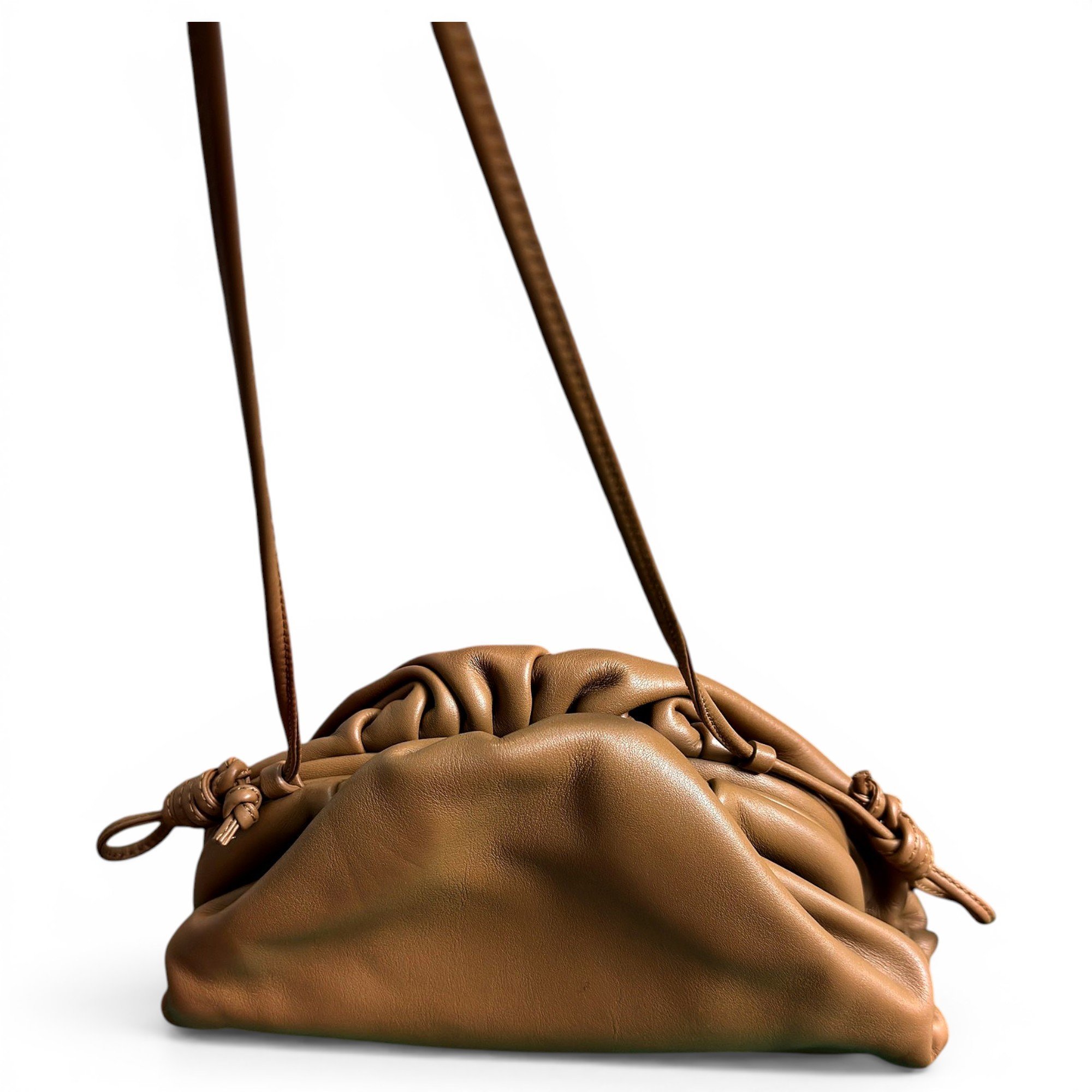 Pouch leather crossbody bag