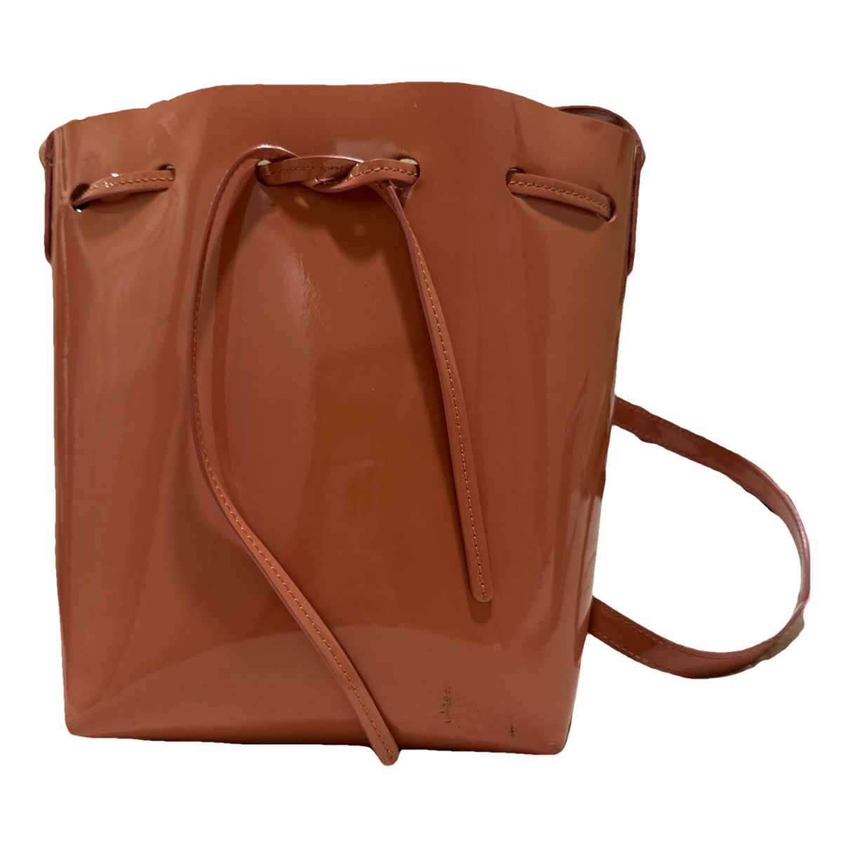 Mansur Gavriel Bucket patent leather crossbody bag