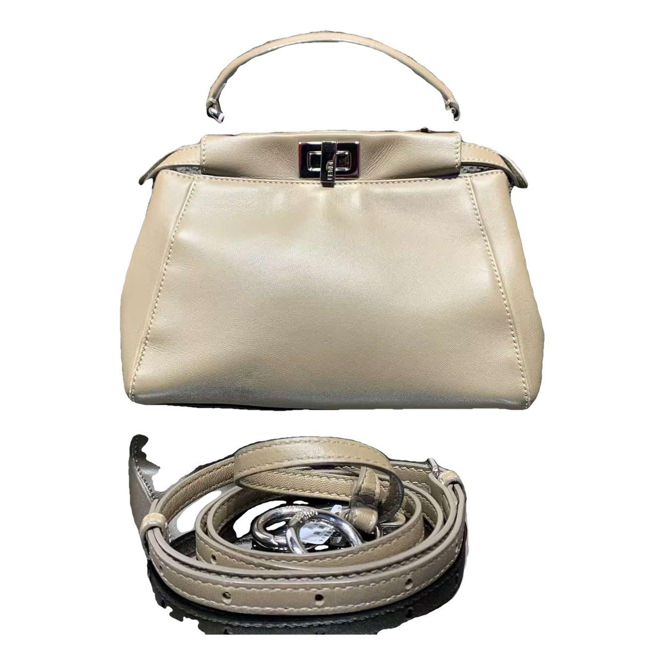 Peekaboo leather handbag