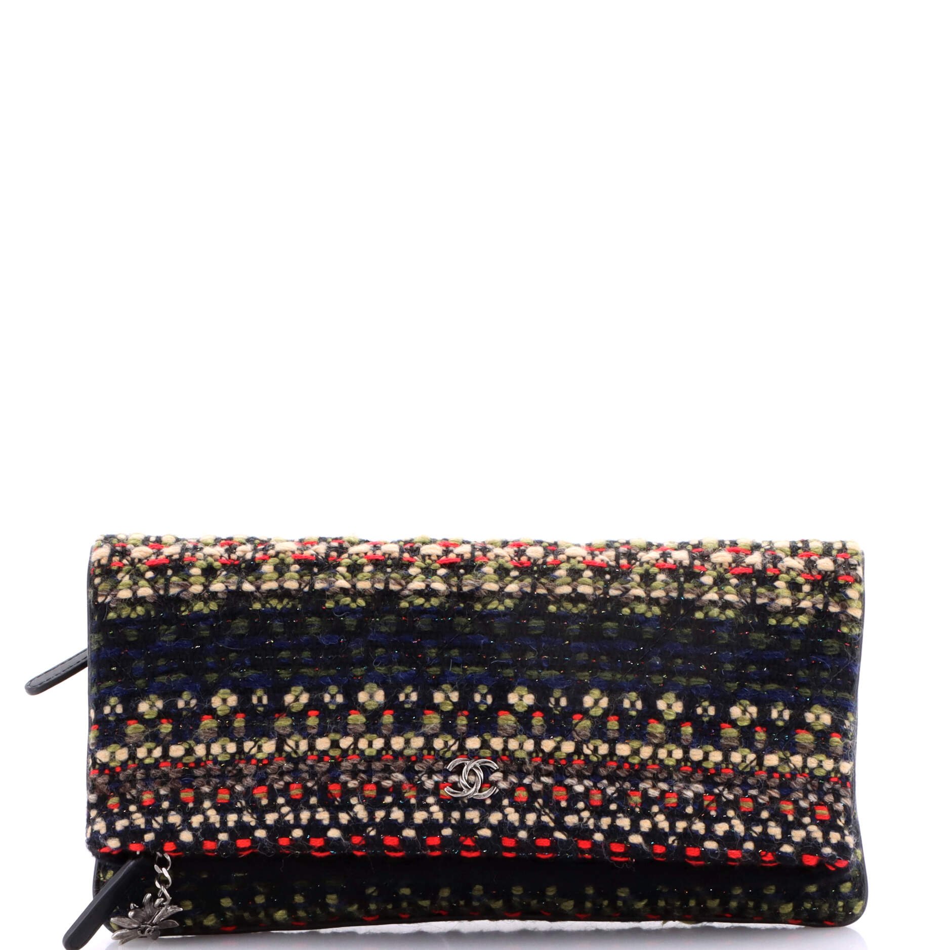Paris-Salzburg Edelweiss Clutch Quilted Tweed
