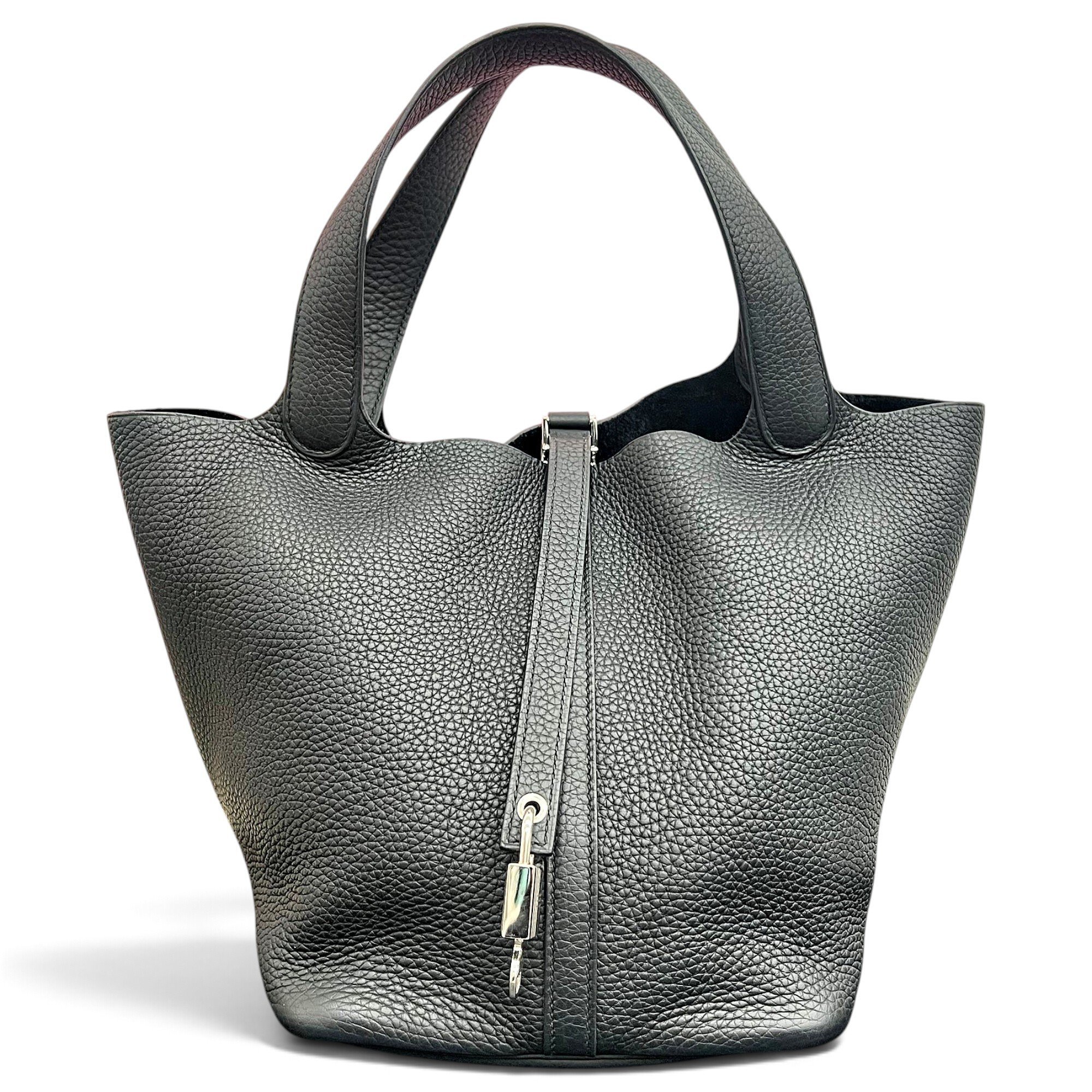 Picotin leather handbag