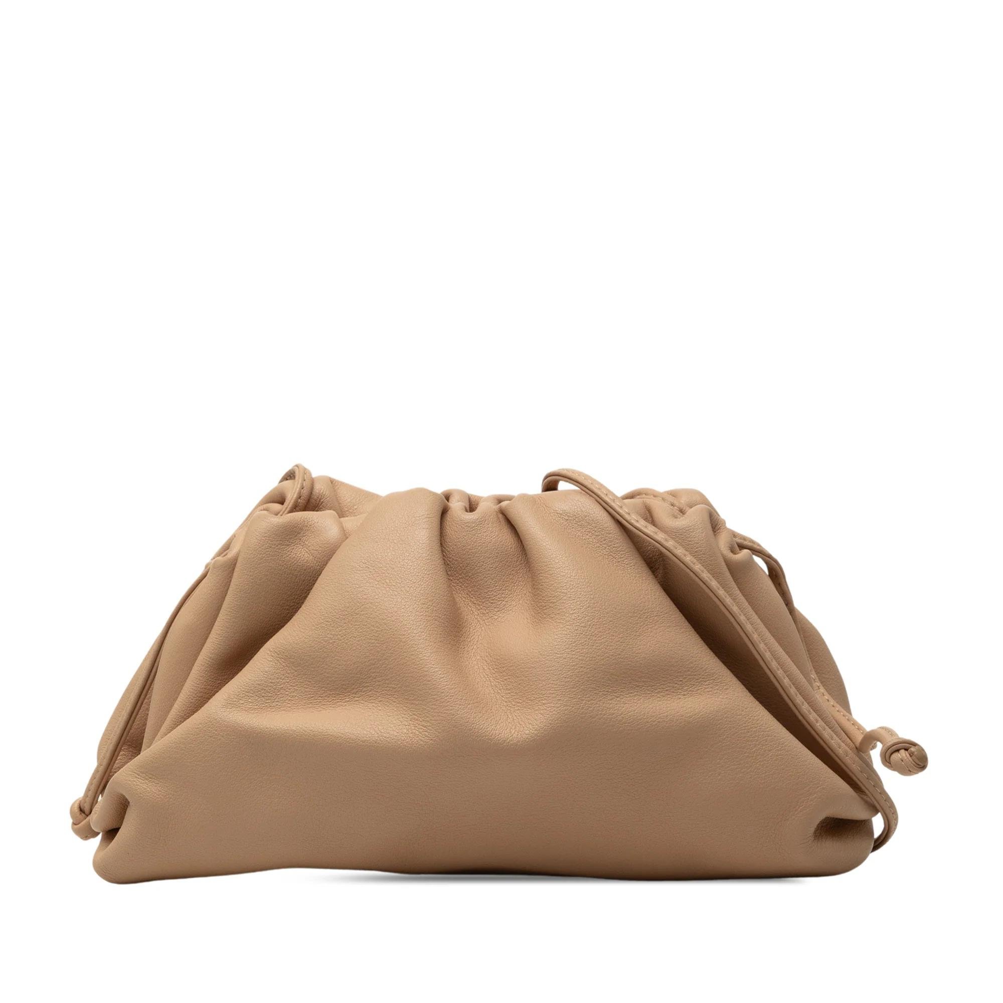 Pouch leather crossbody bag