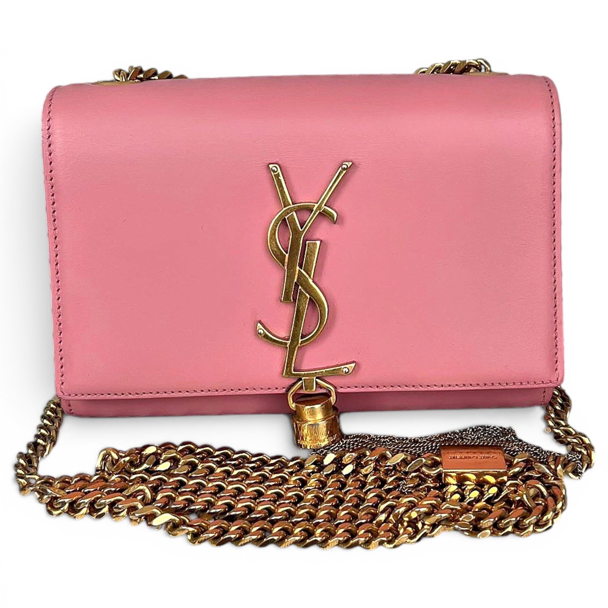 Pompom Kate leather crossbody bag