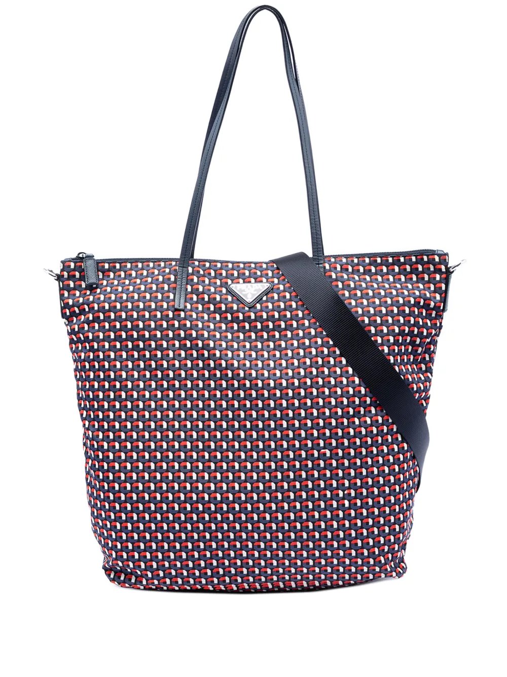 2013-2026 Saffiano Trimmed Tessuto Stampato satchel