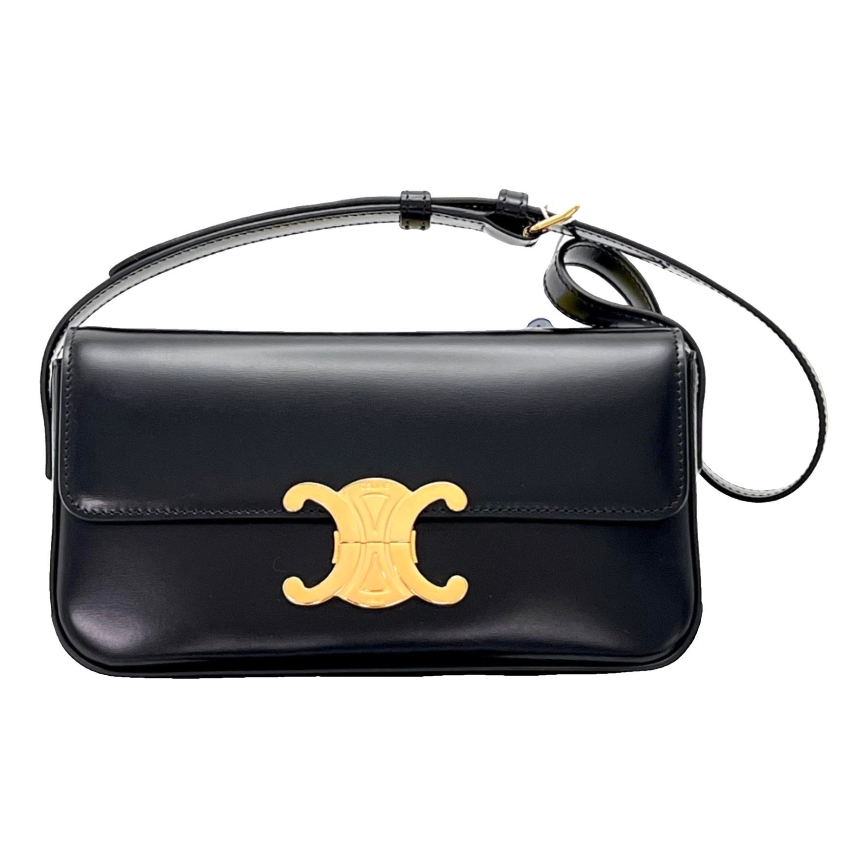 Triomphe leather crossbody bag