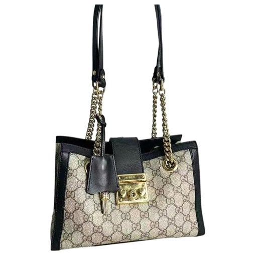 Padlock vinyl handbag