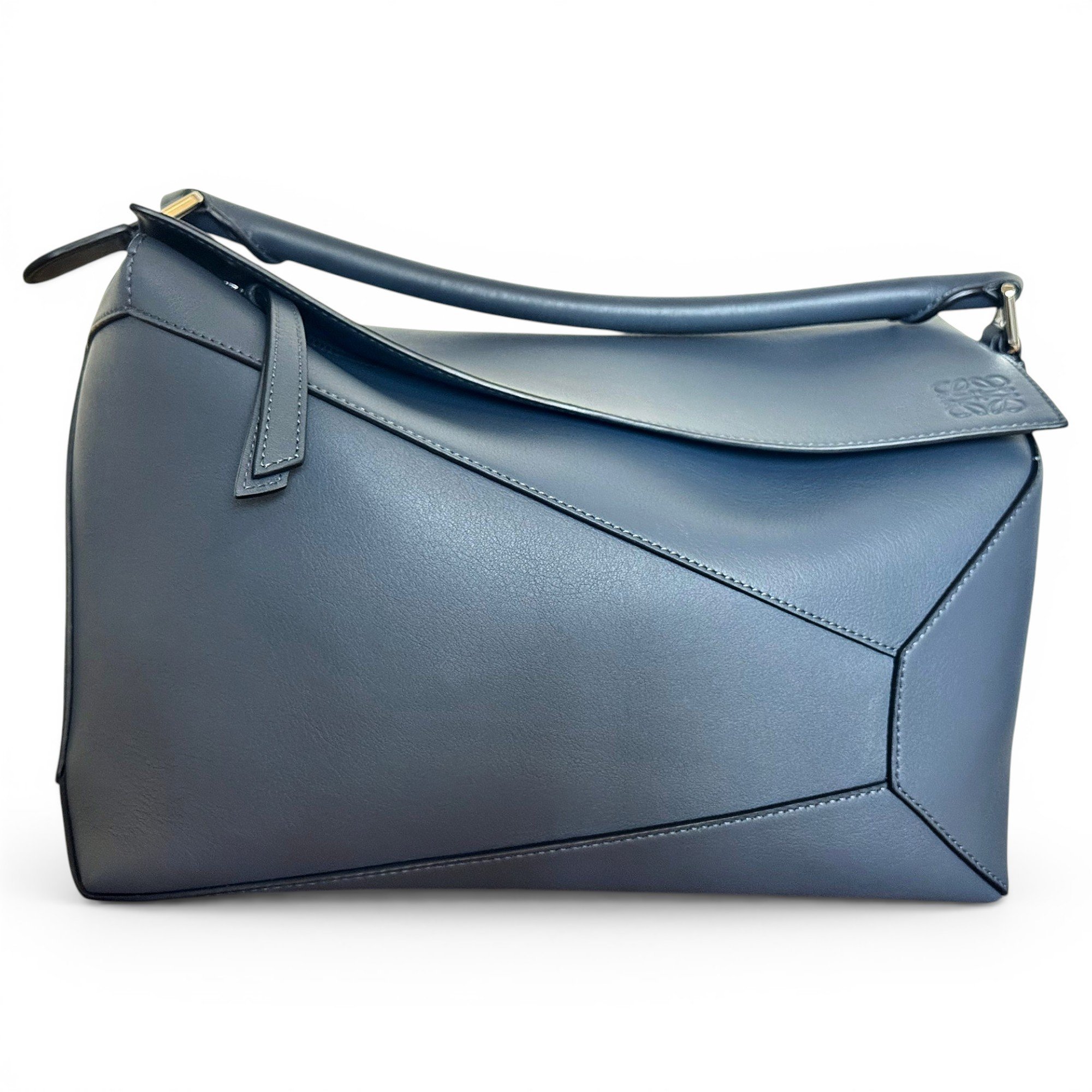 Puzzle leather crossbody bag