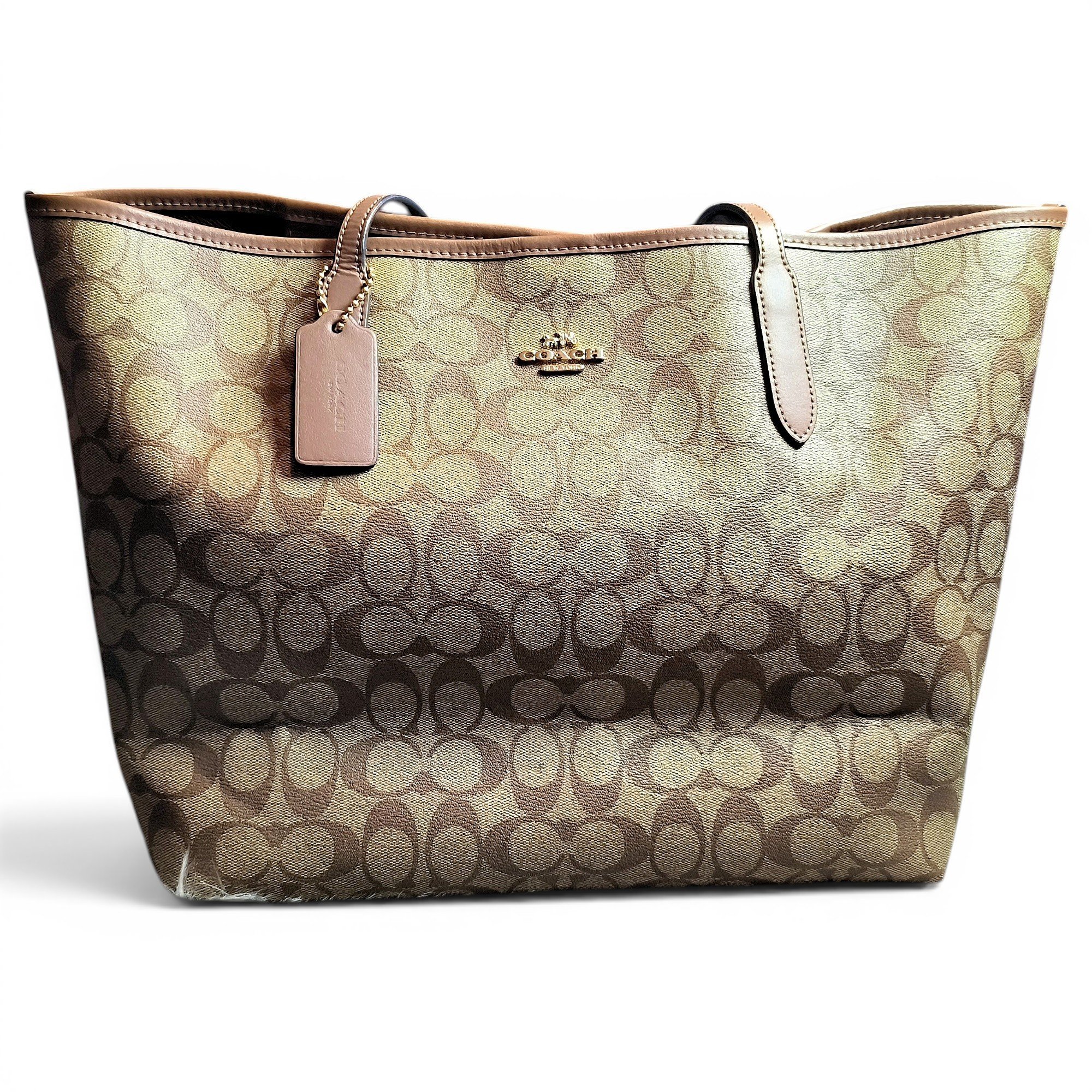 Leather tote