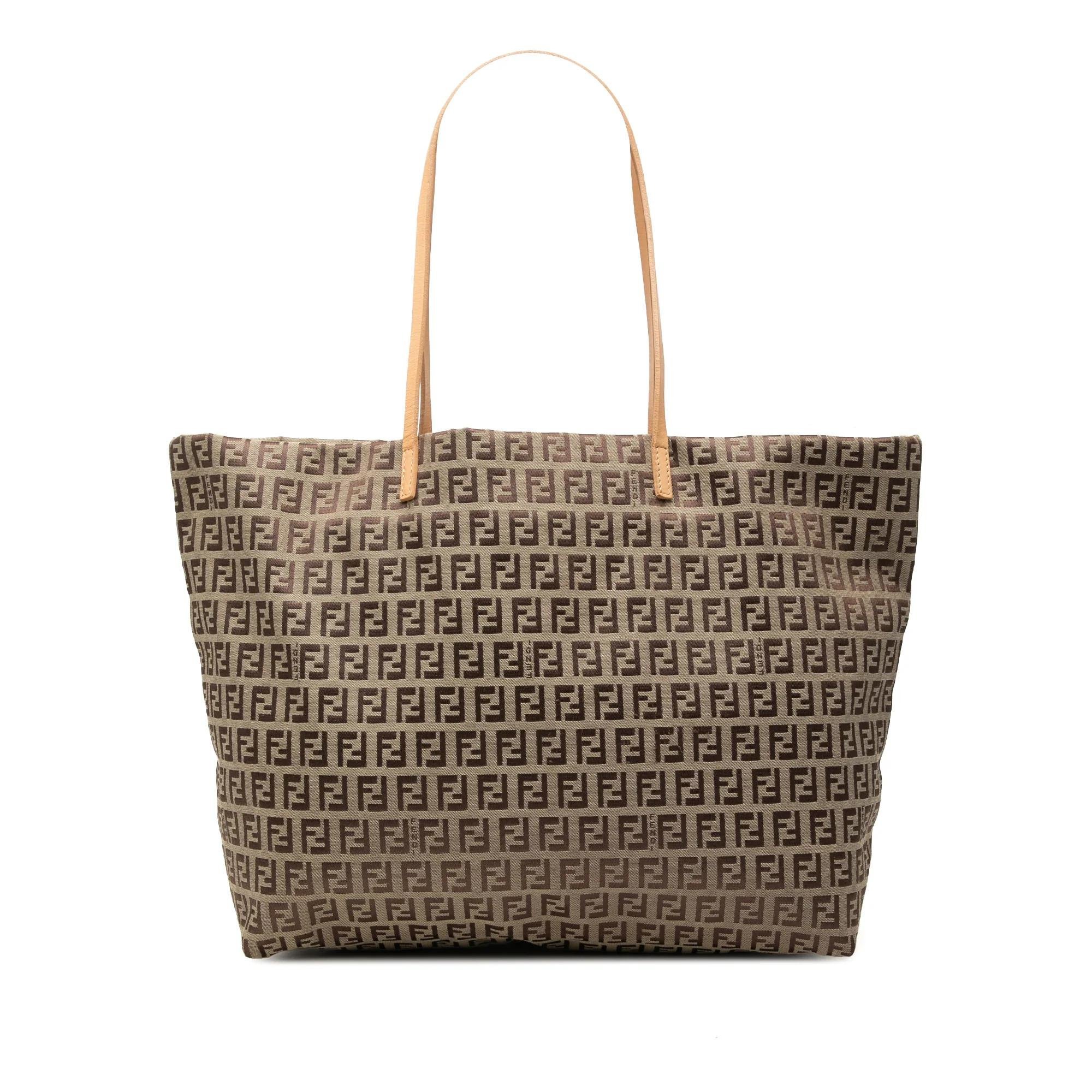 Pocket leather tote