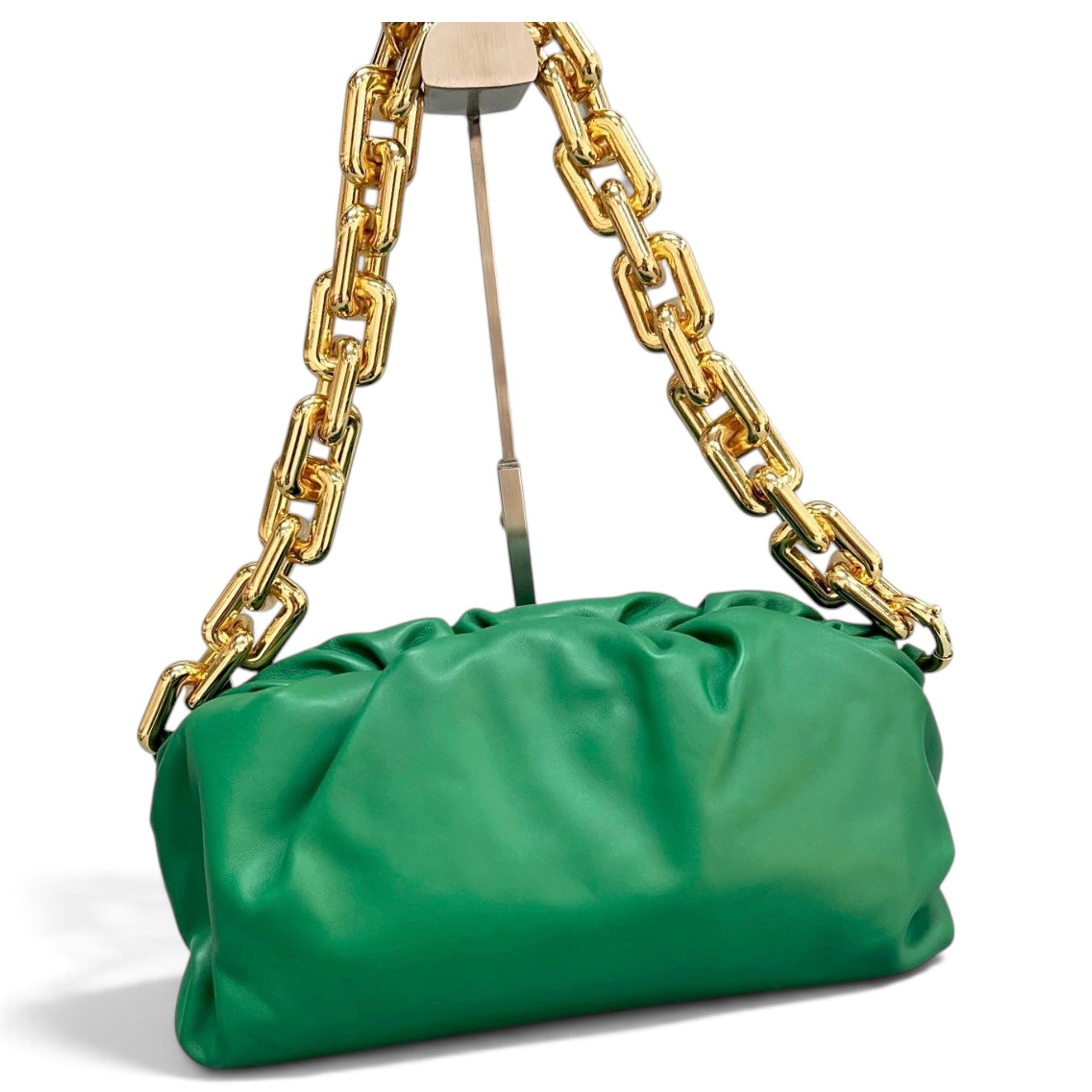 Chain Pouch leather handbag
