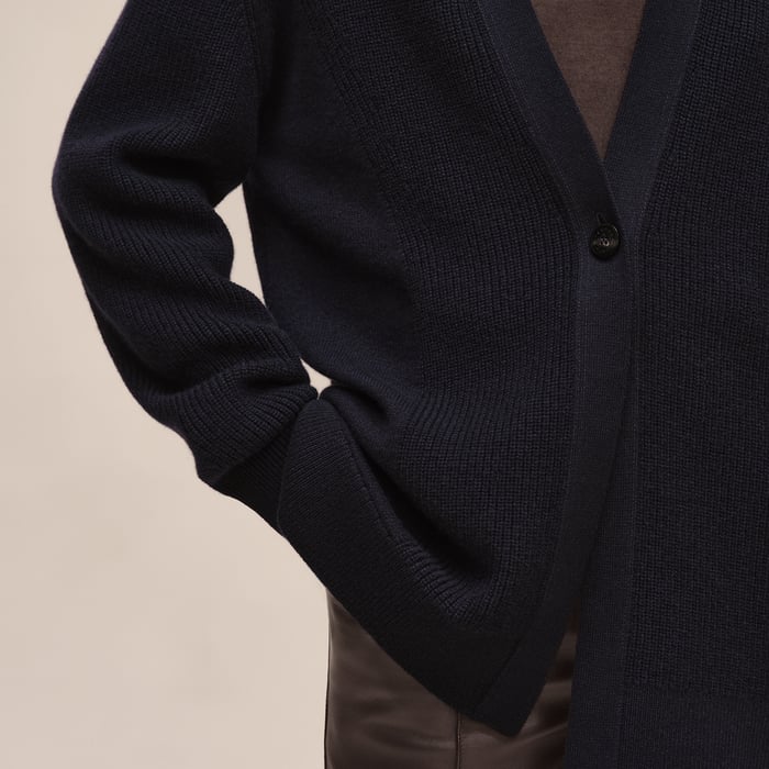Bleu Noir Long Cardigan