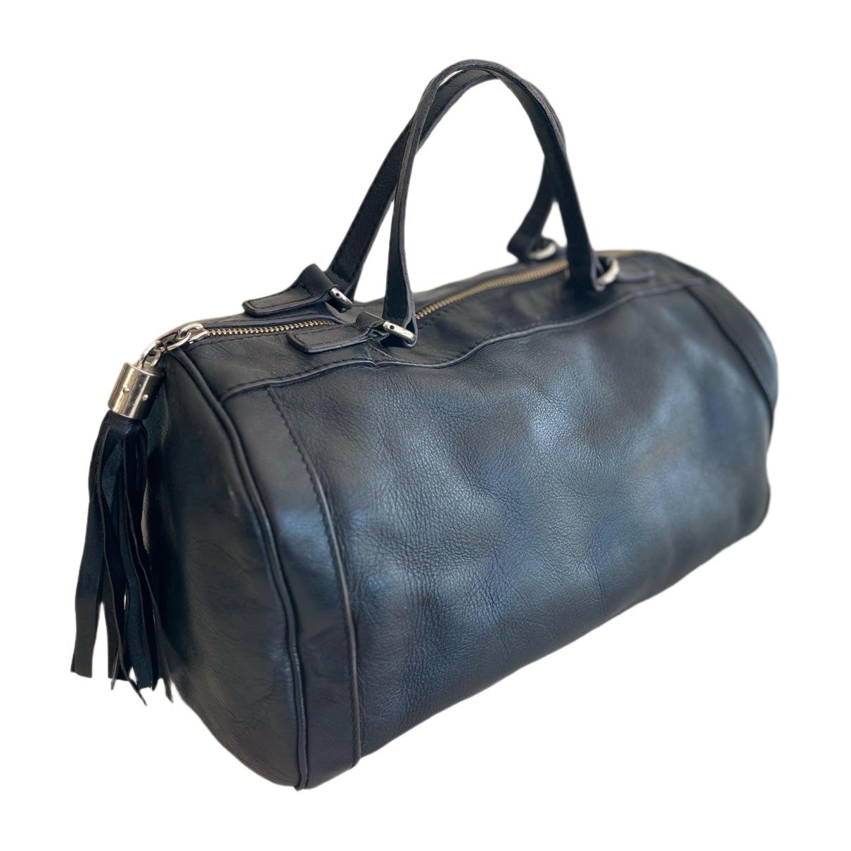 Soho Boston leather bowling bag