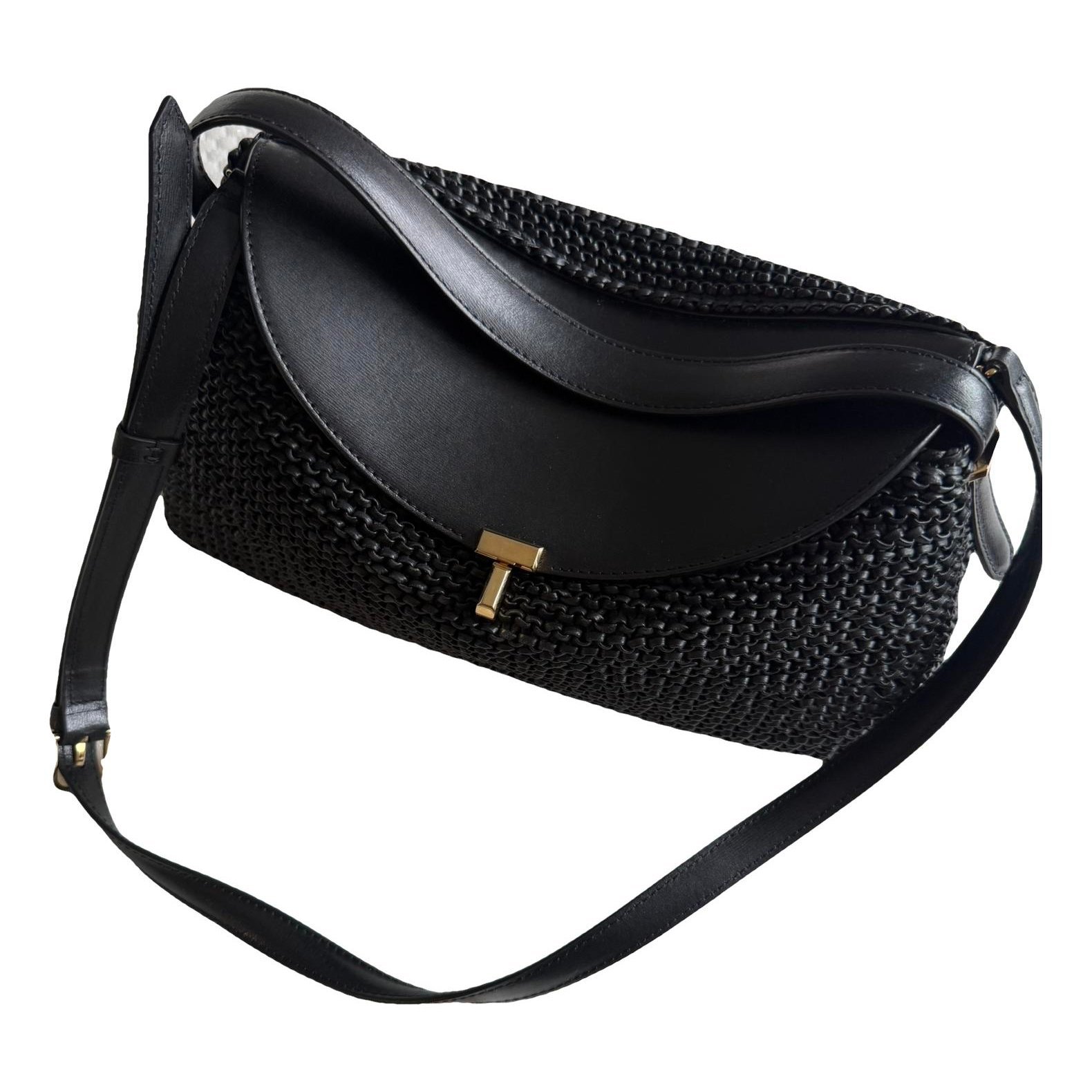 Toteme T-Lock leather handbag