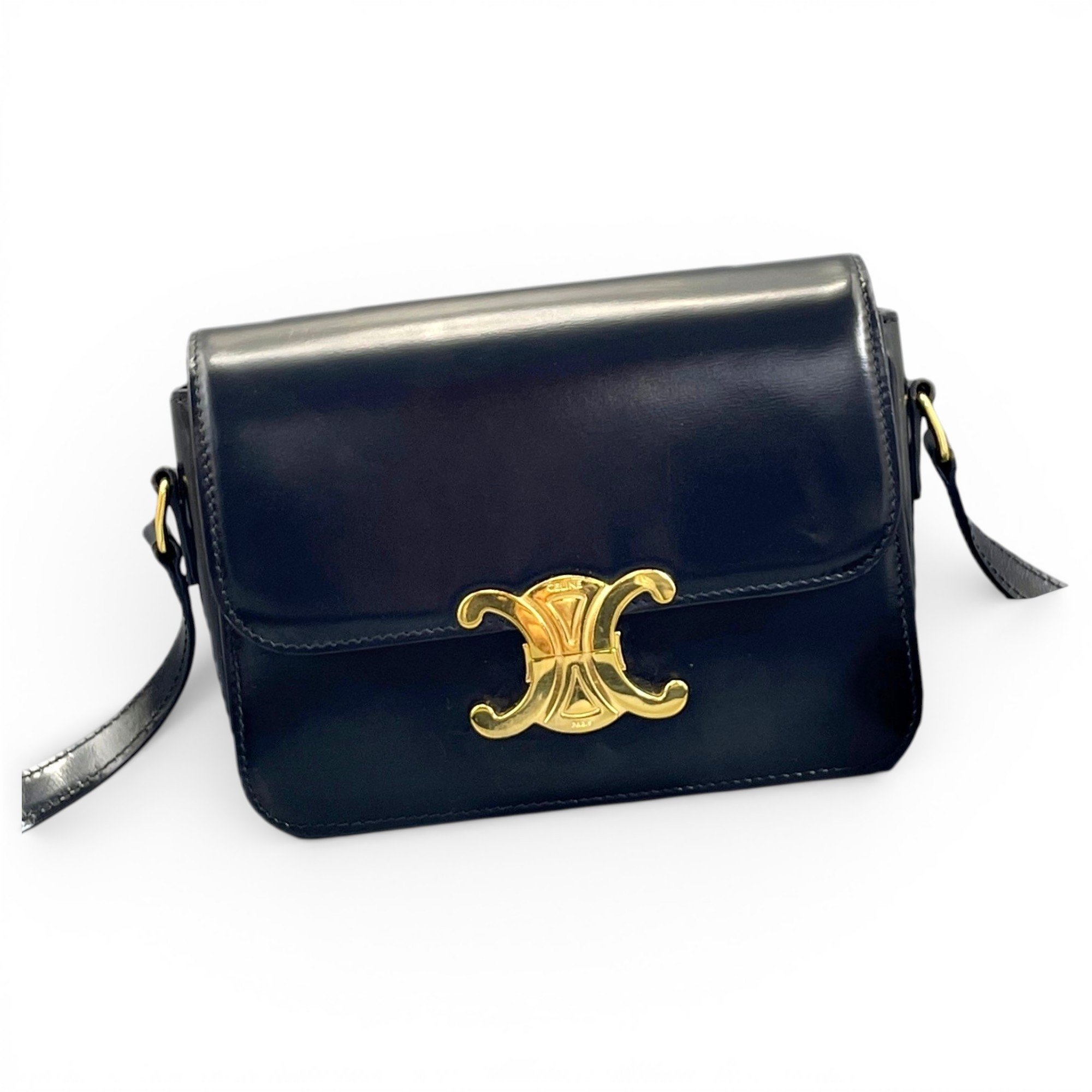 Triomphe leather handbag