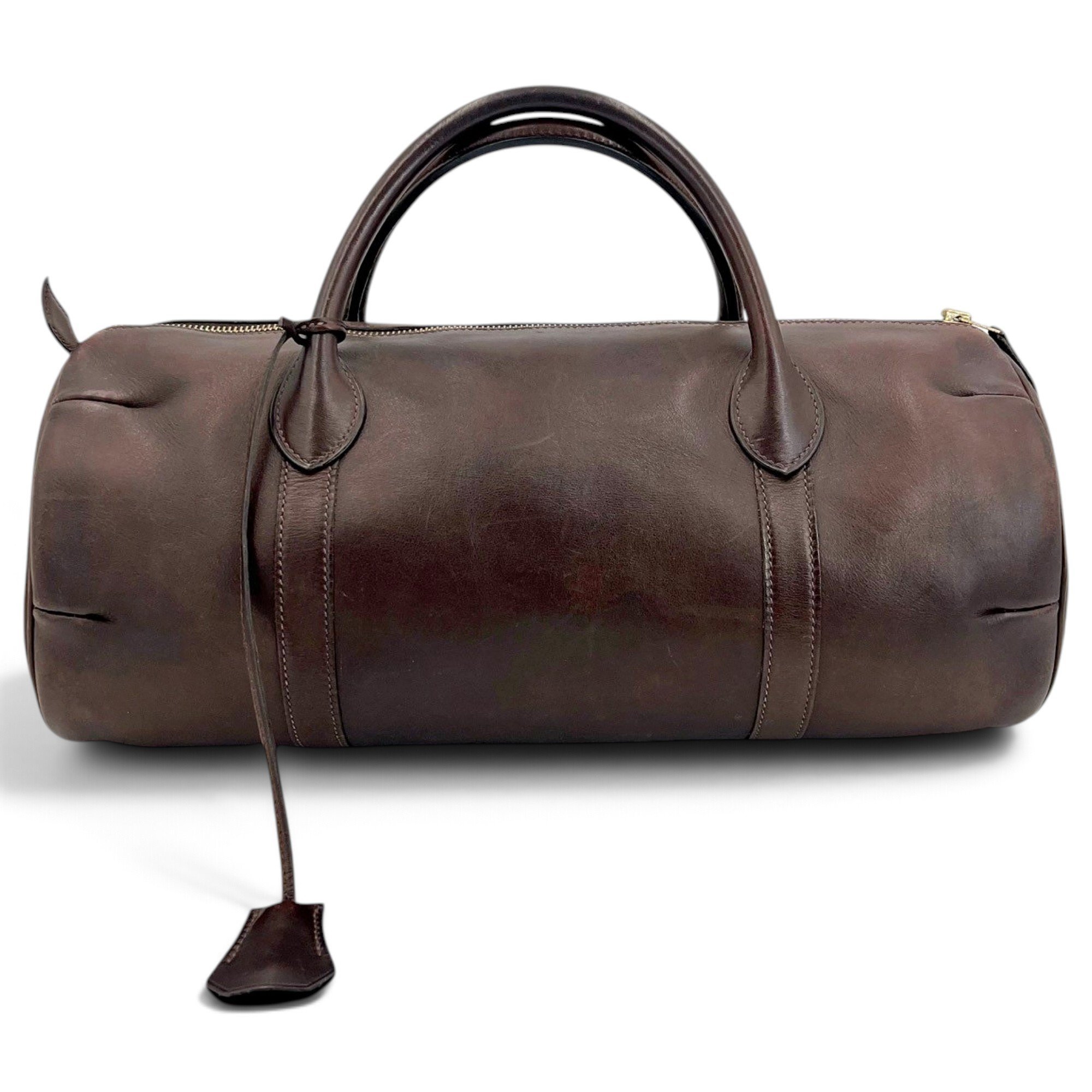 Leather bowling bag