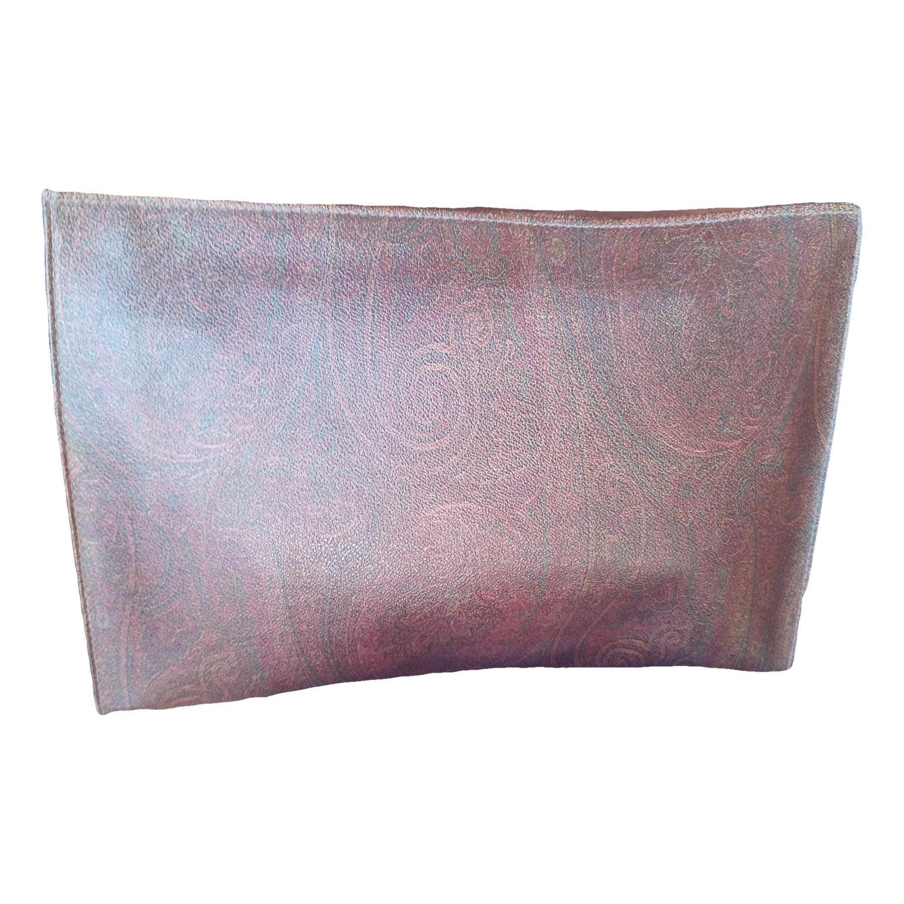 Leather clutch bag