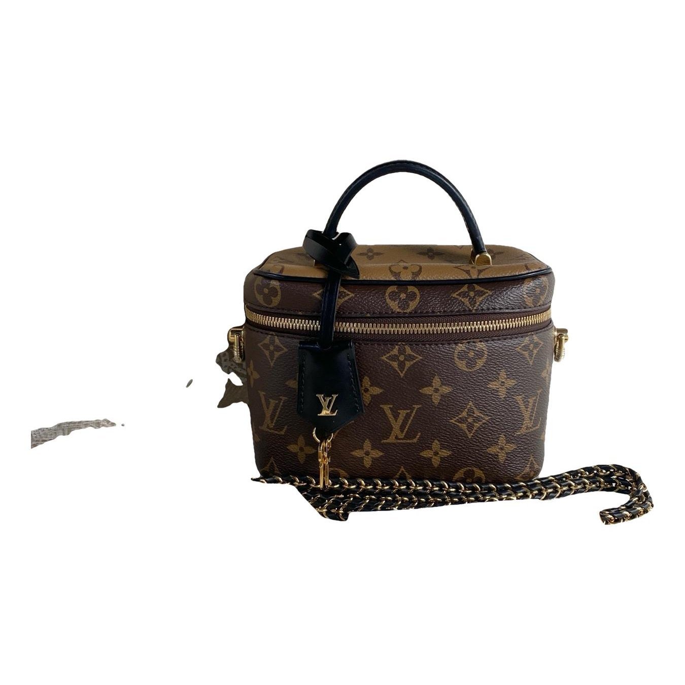Vanity leather handbag