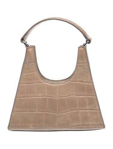 Embossed Leather Top Handle Bag
