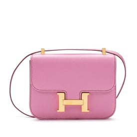 Hermes 5P Bubblegum Pink Epsom Micro Constance 14 Gold Hardware, 2010
