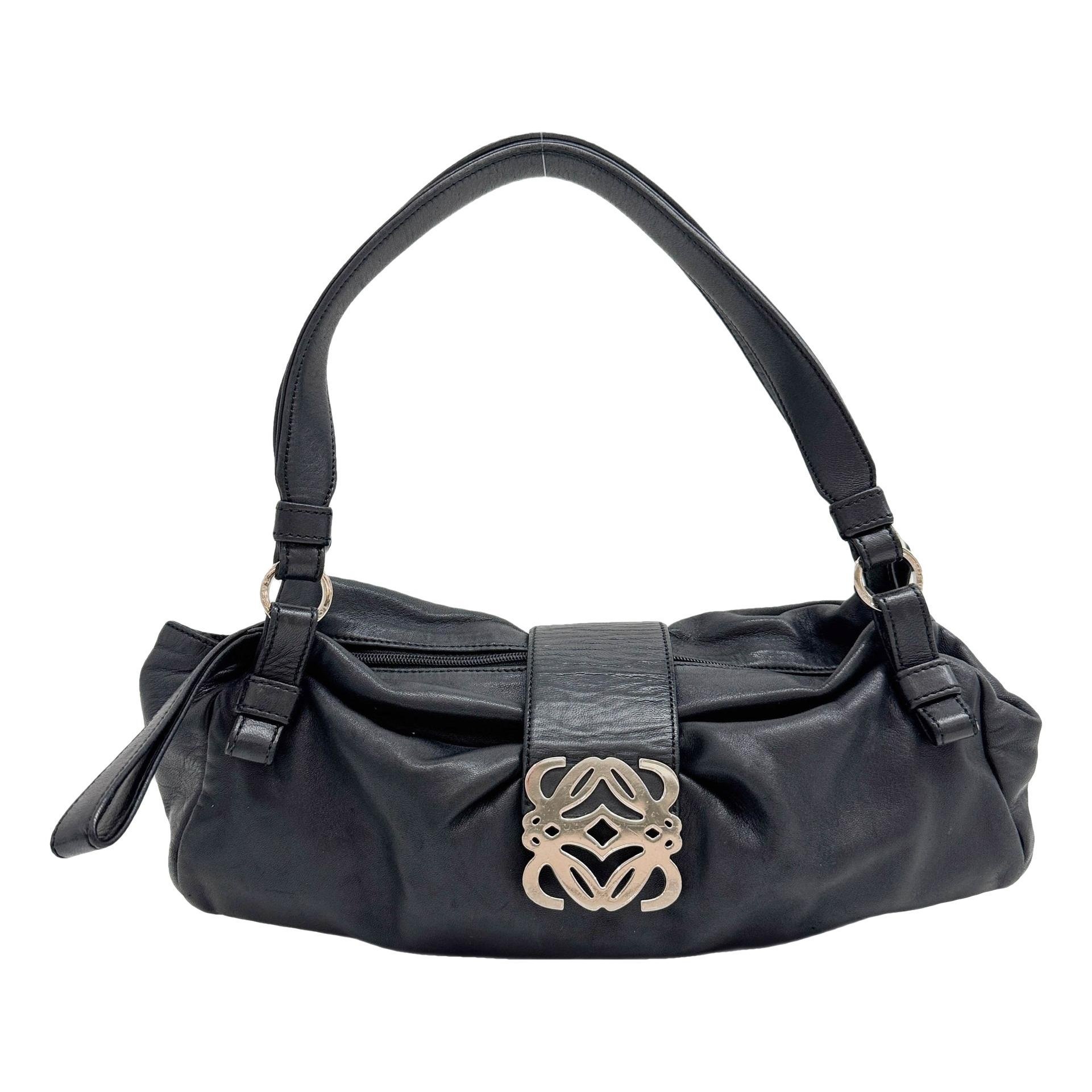 Anagram leather handbag