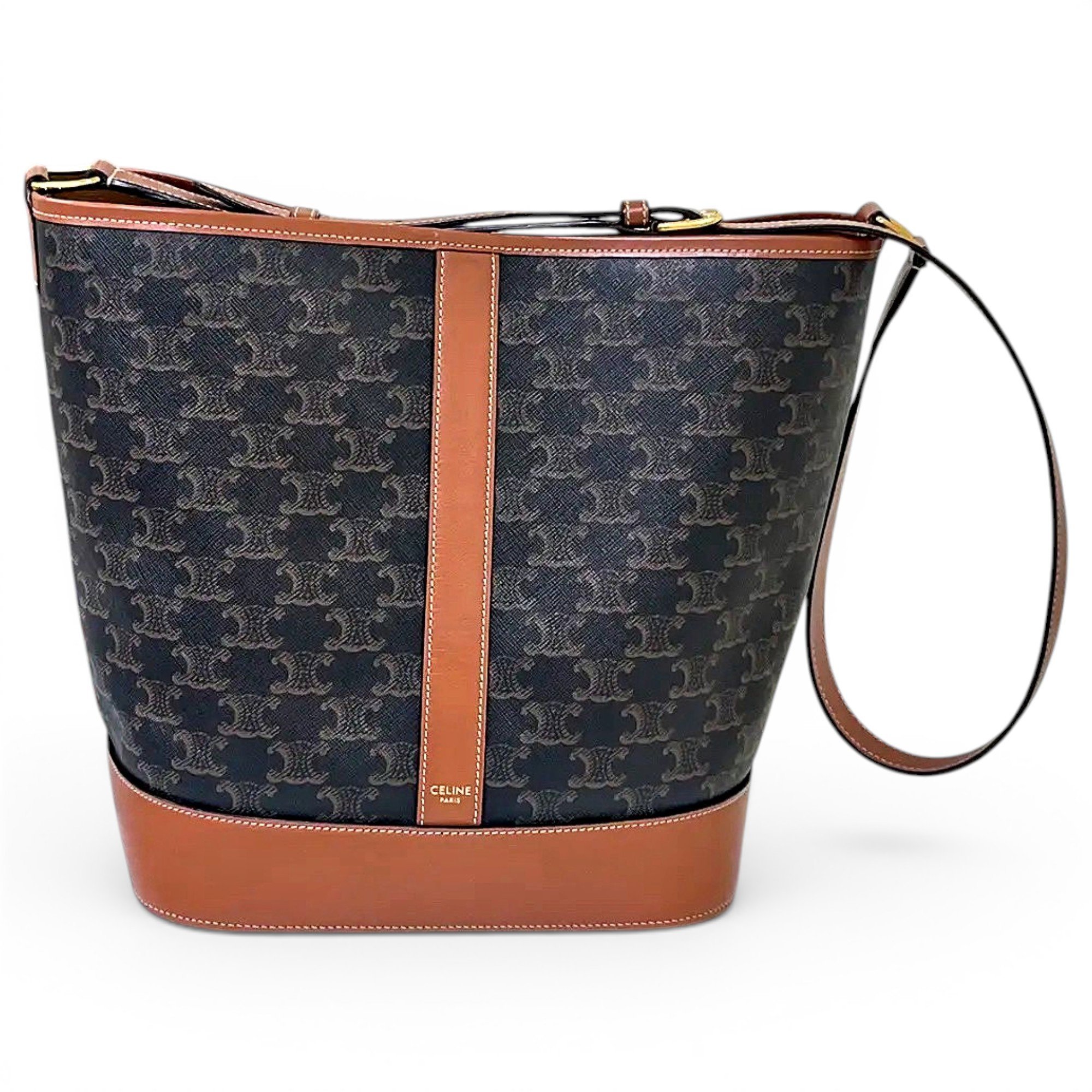 SAC SEAU leather crossbody bag