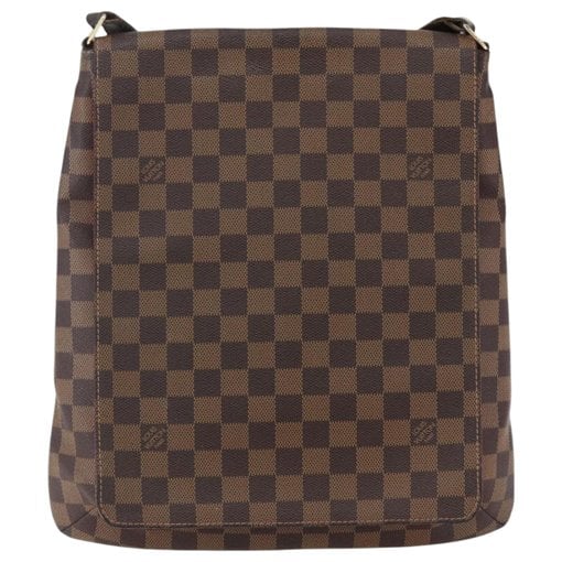 Musette leather handbag