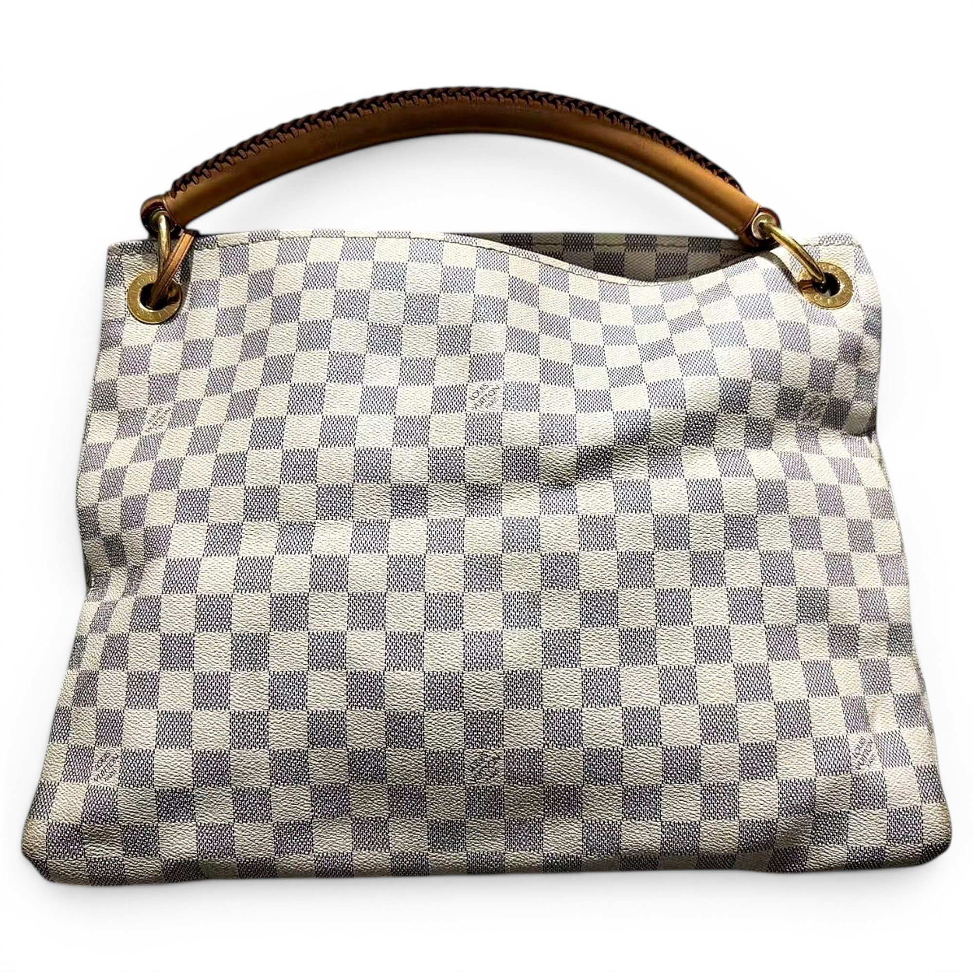 Artsy leather handbag