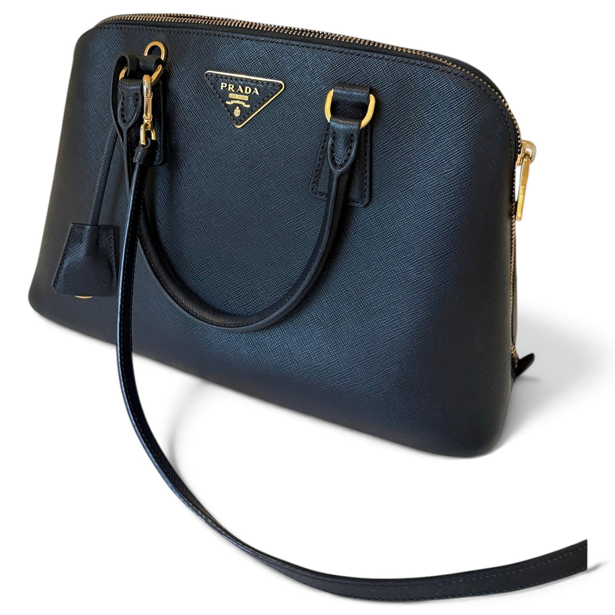 Promenade leather handbag