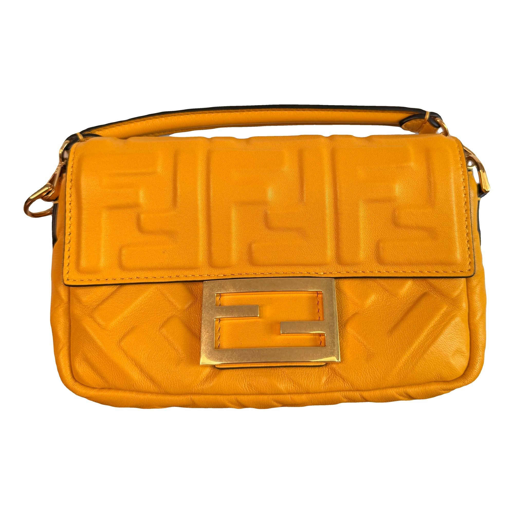 Baguette leather handbag