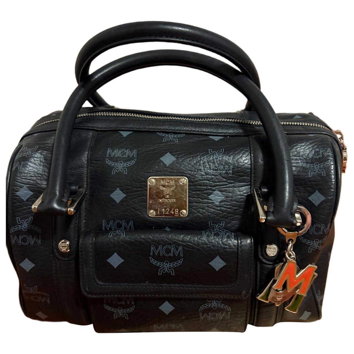 Boston leather bag