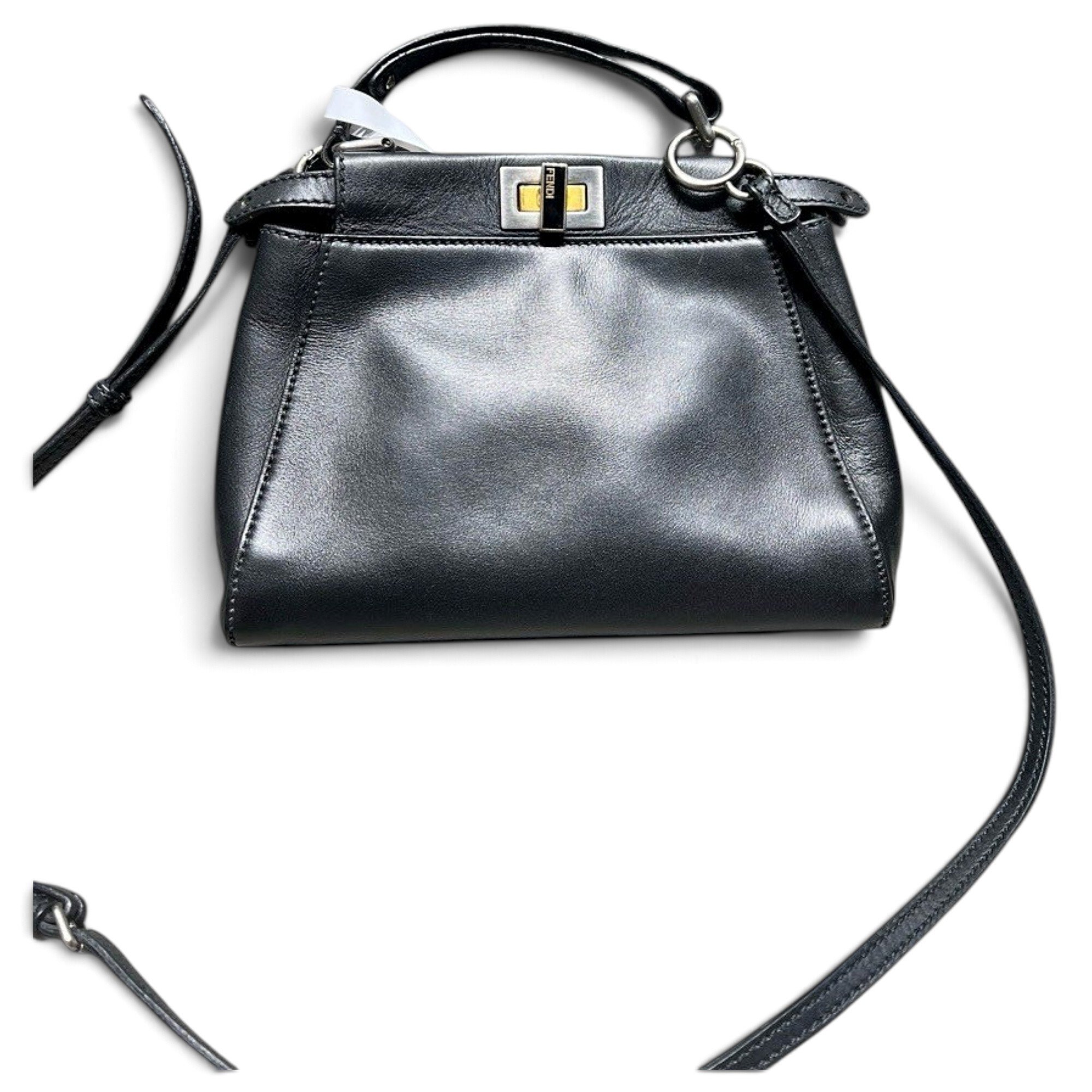 Peekaboo leather handbag