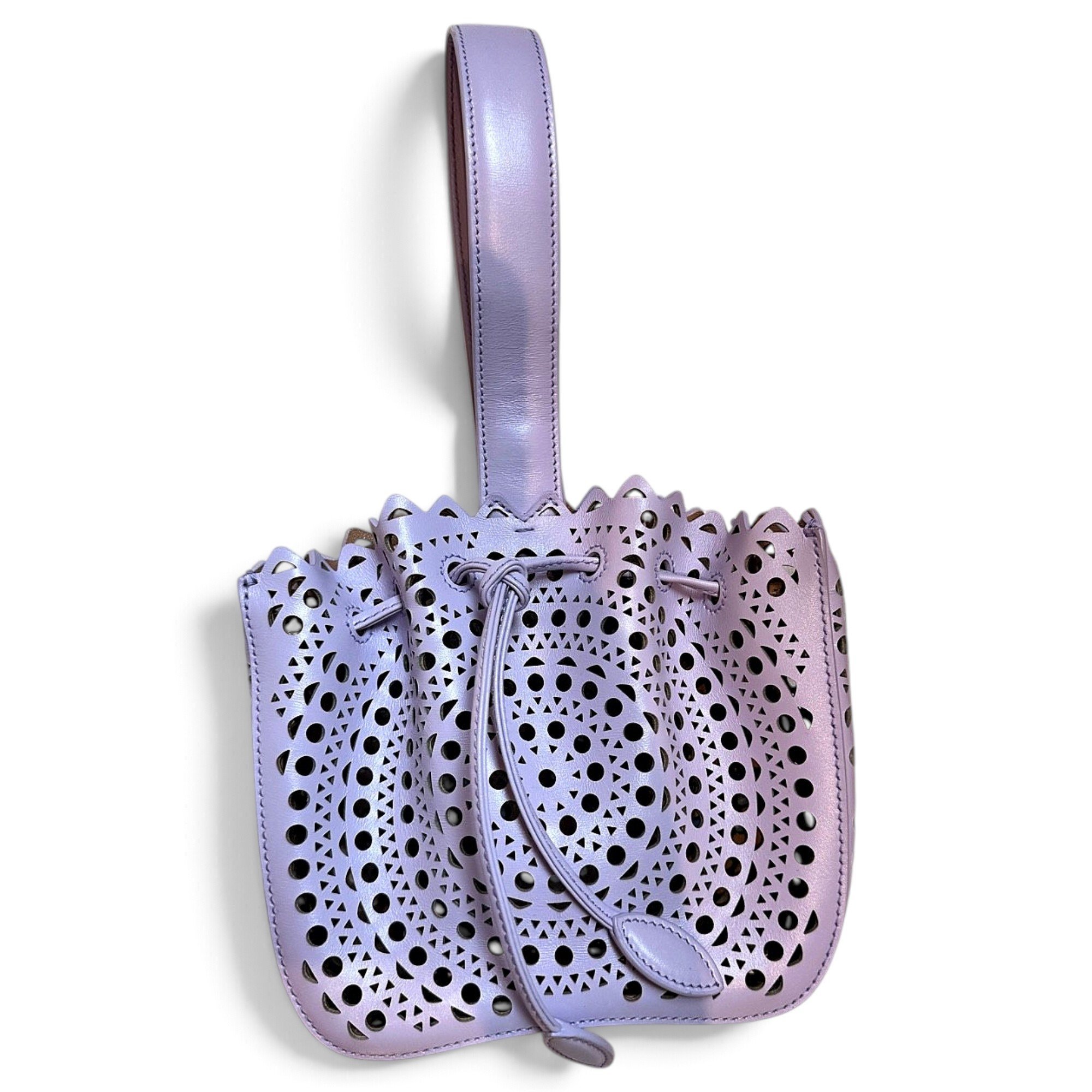 Hip Bucket leather bag