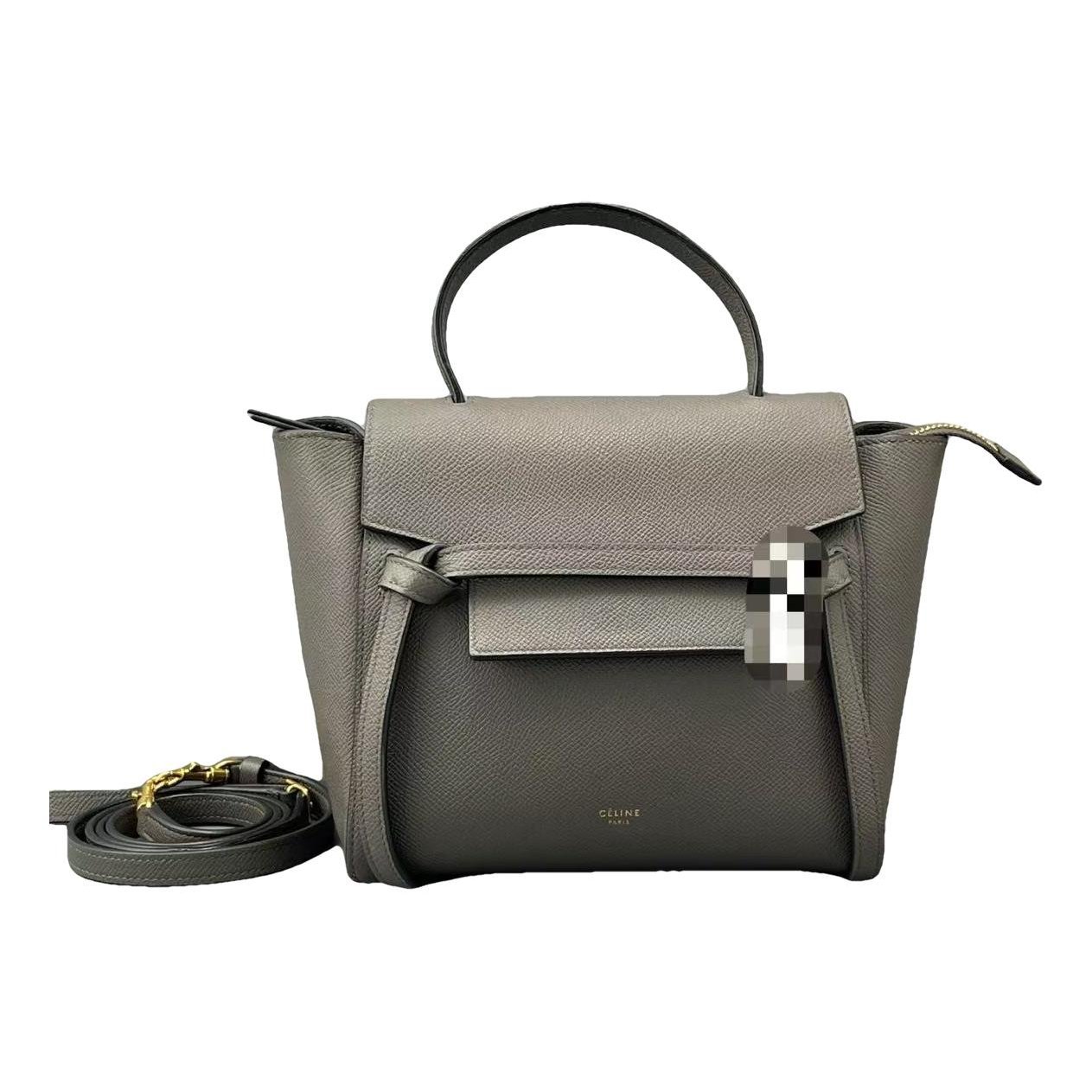 Belt leather handbag